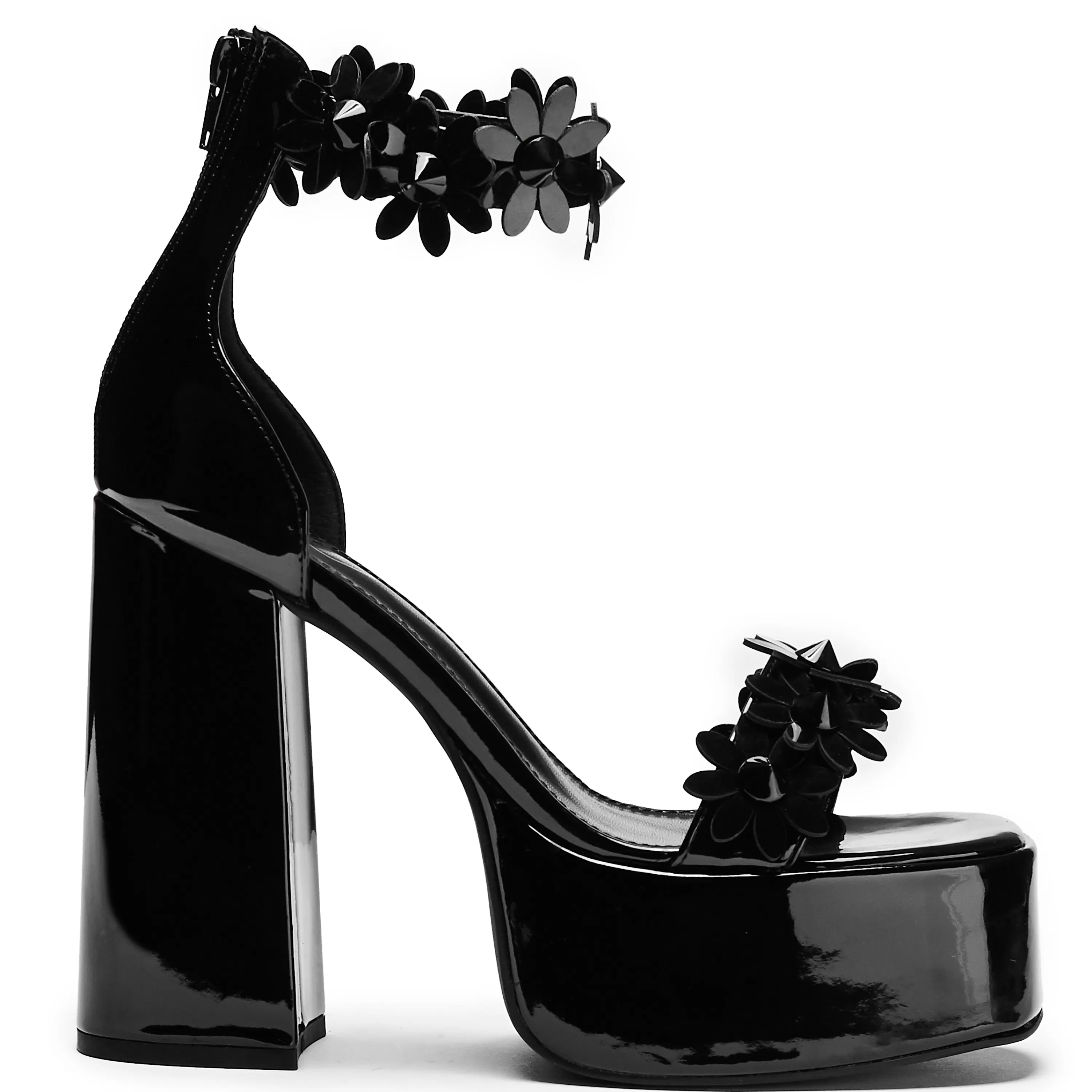 Platform Heels | Black Platform Heels>KOI footwear A Secret Arrangement Platform Heels Black