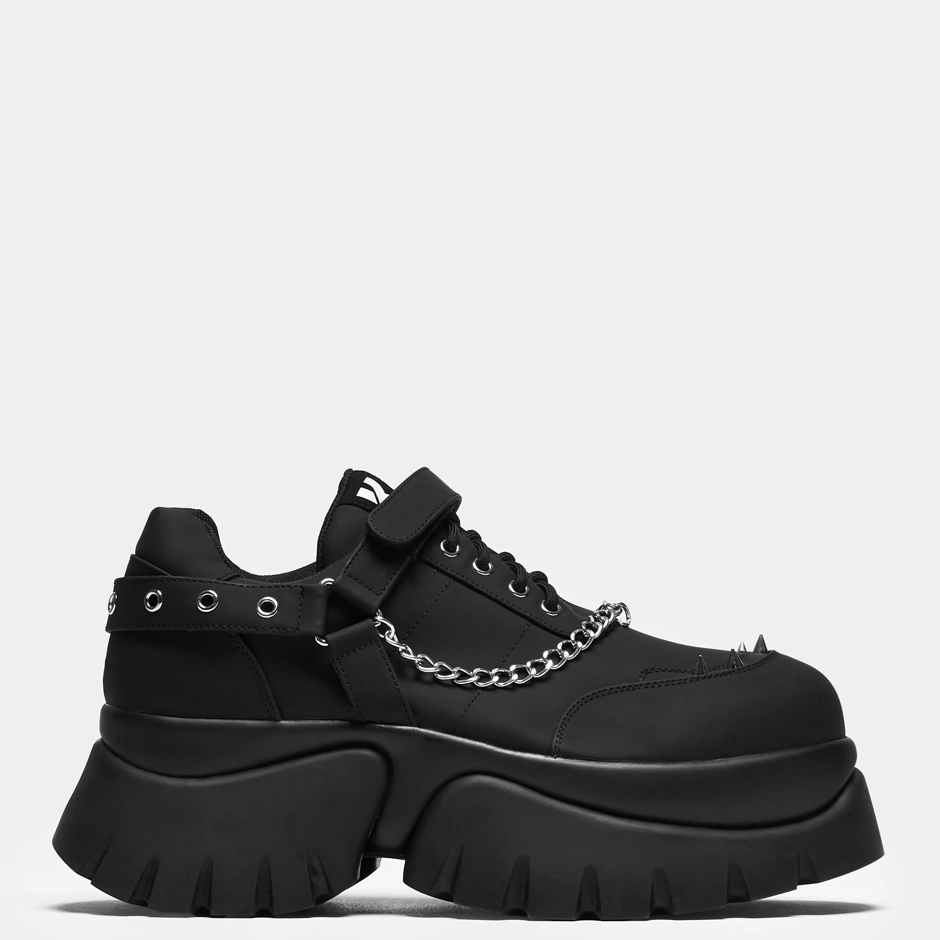 Chunky Trainers | Black Trainers>KOI footwear Allsander Men's Platform Trainers - Black