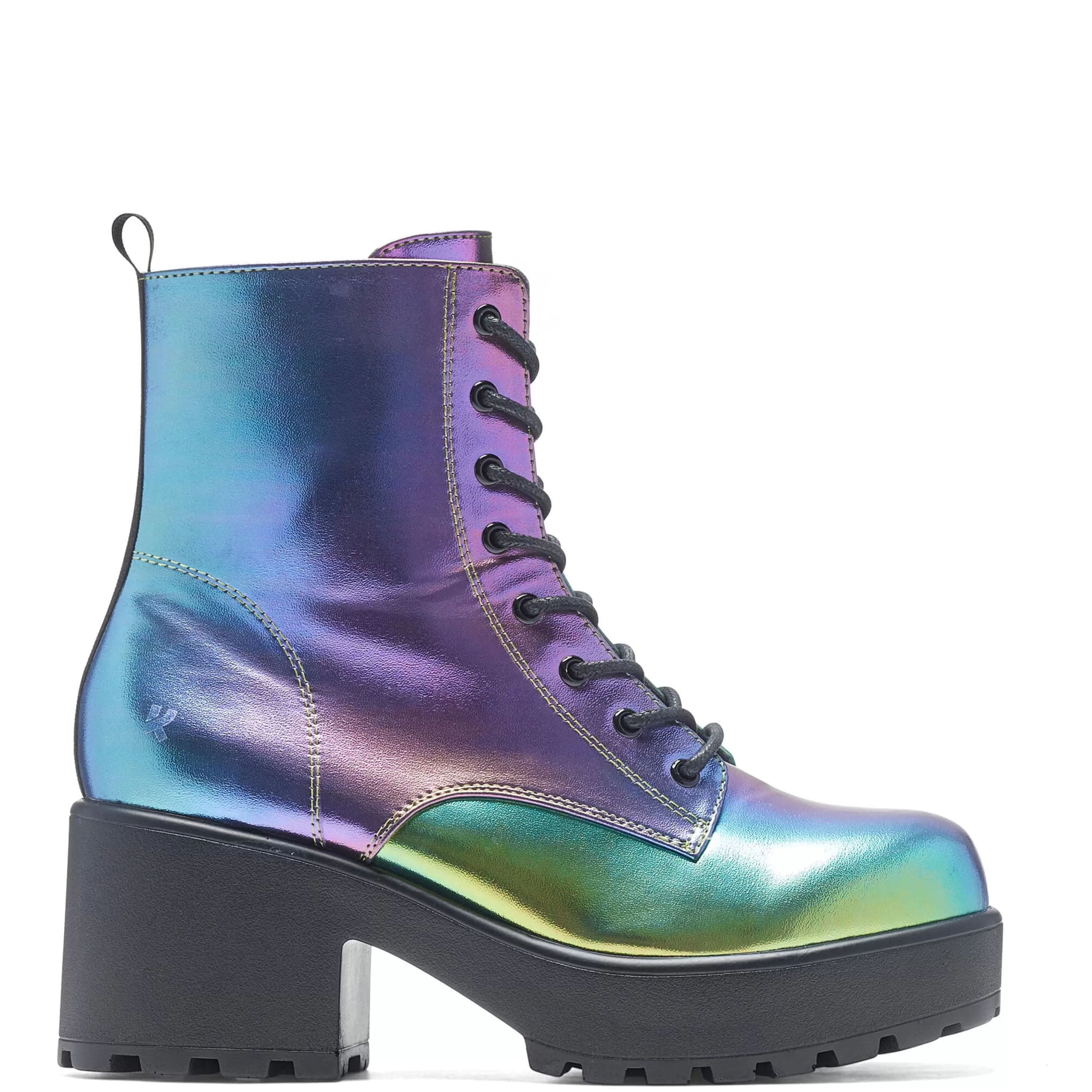 Ankle Boots | Platform Boots>KOI footwear Bismuth Platform Military Boots - Rainbow Multi