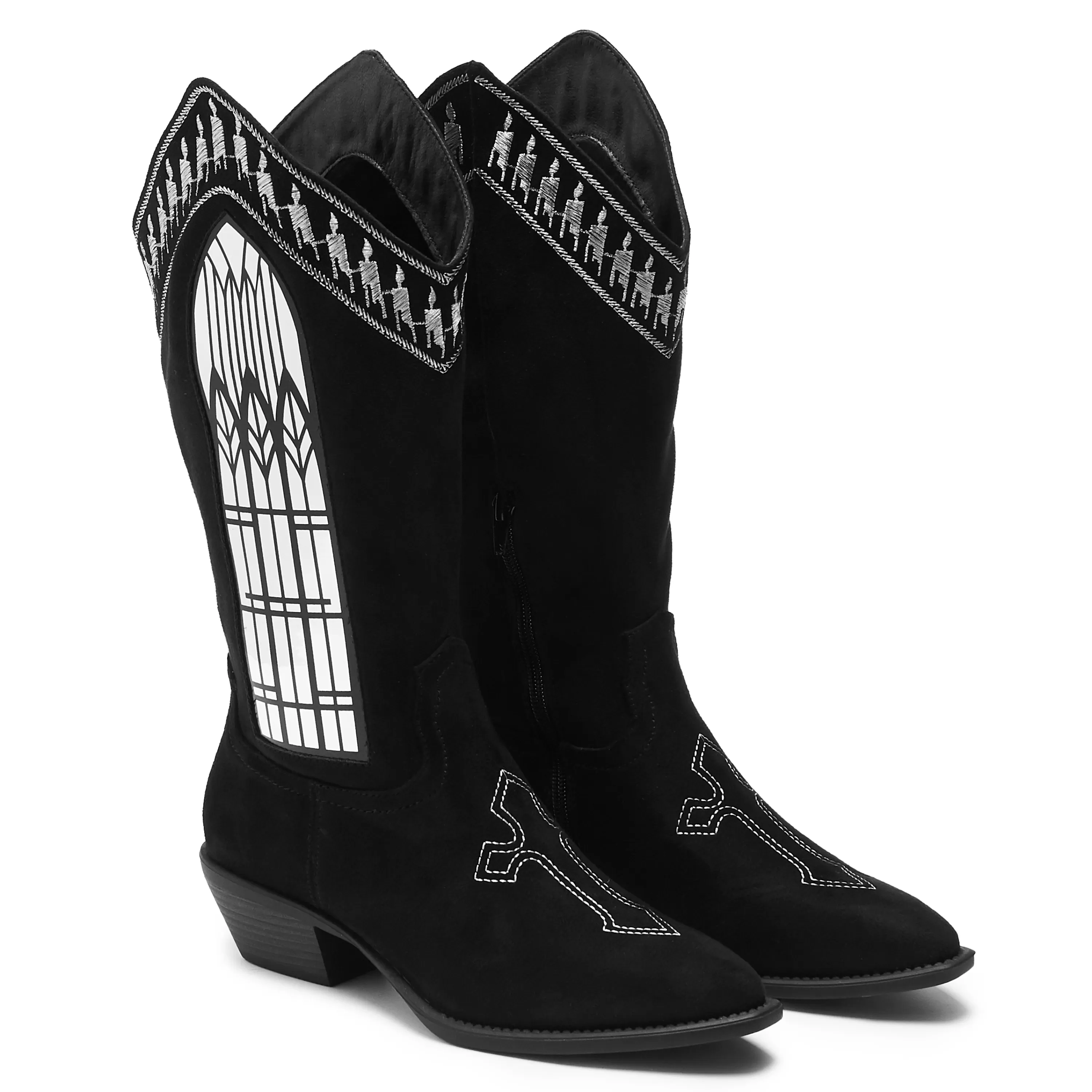 Platform Boots | Chunky Boots>KOI footwear Broken Confessions Cowboy Boots - Black