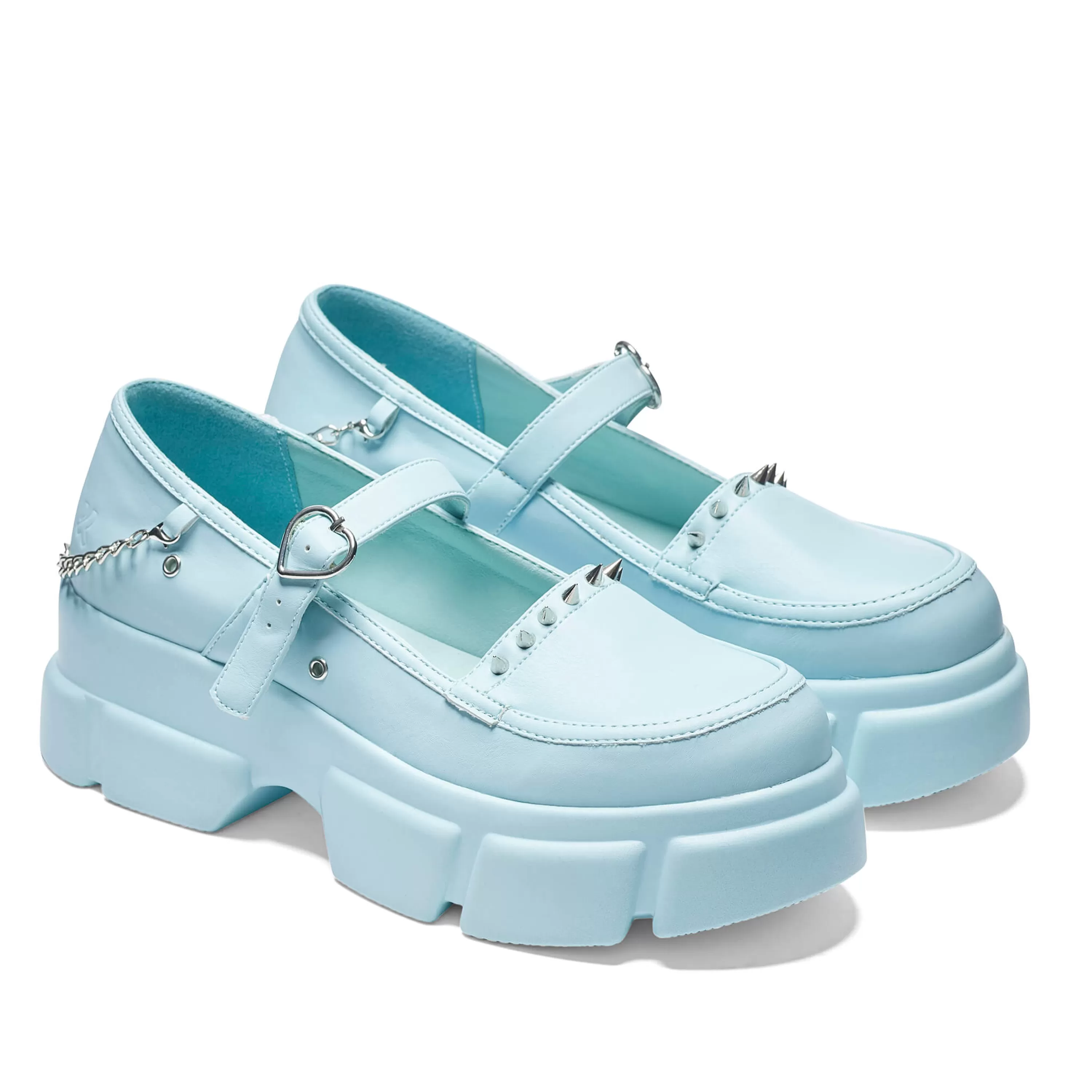 Kawaii Shoes | Flatform Shoes>KOI footwear Cloud Mist Chunky Shoes - Baby Blue