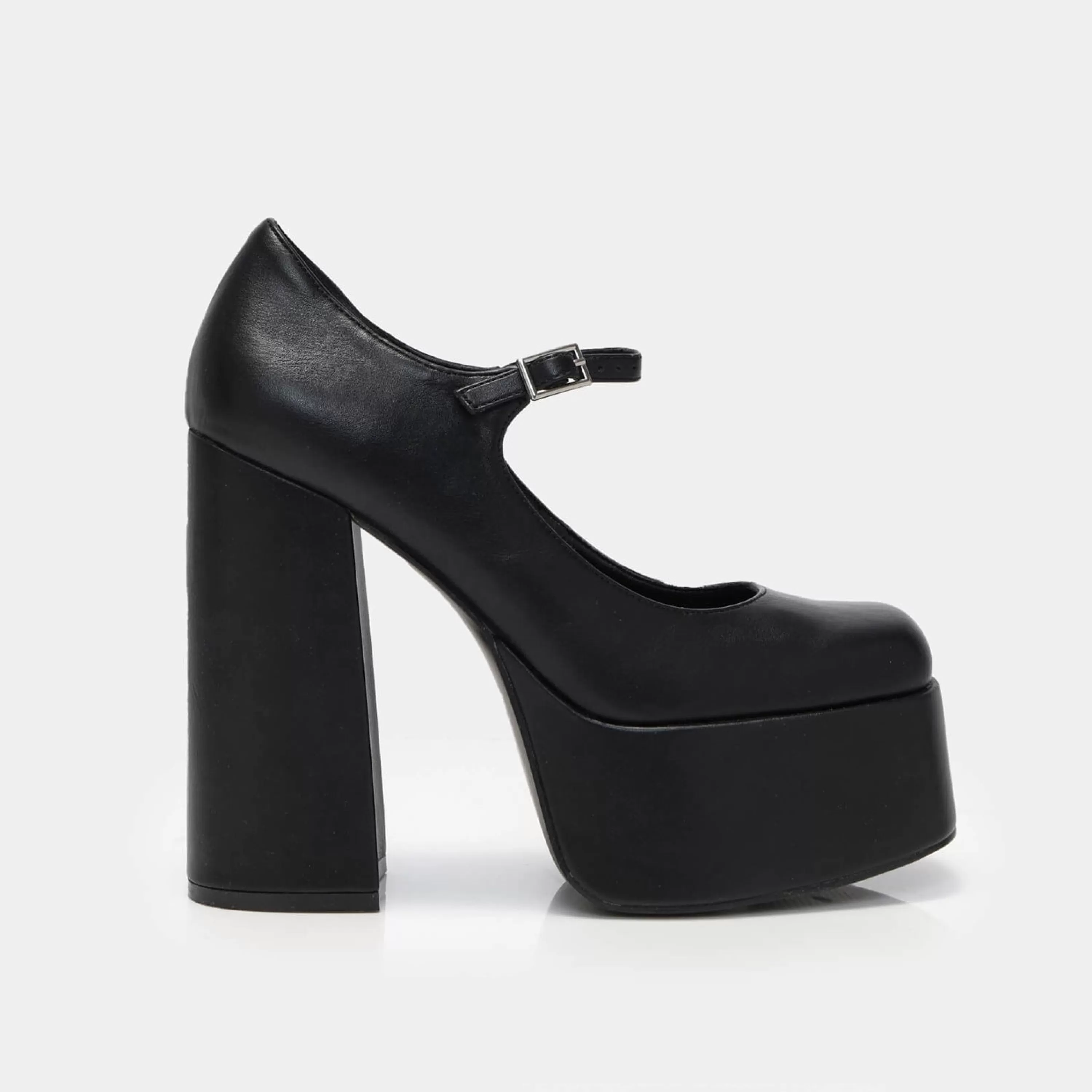 Heeled Mary Janes | Heeled Mary Janes>KOI footwear Darkbloom Platform Heels Black