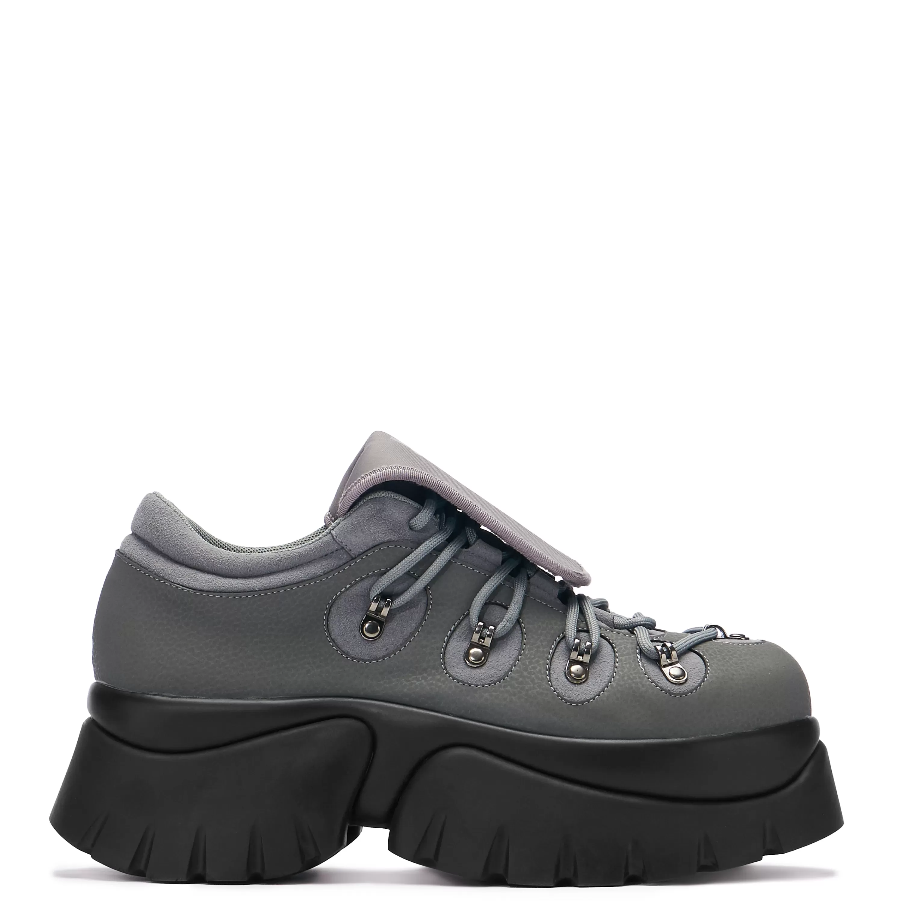 Chunky Trainers>KOI footwear Dawnguard Men's Xtra Platform Trainers - Shadow Black