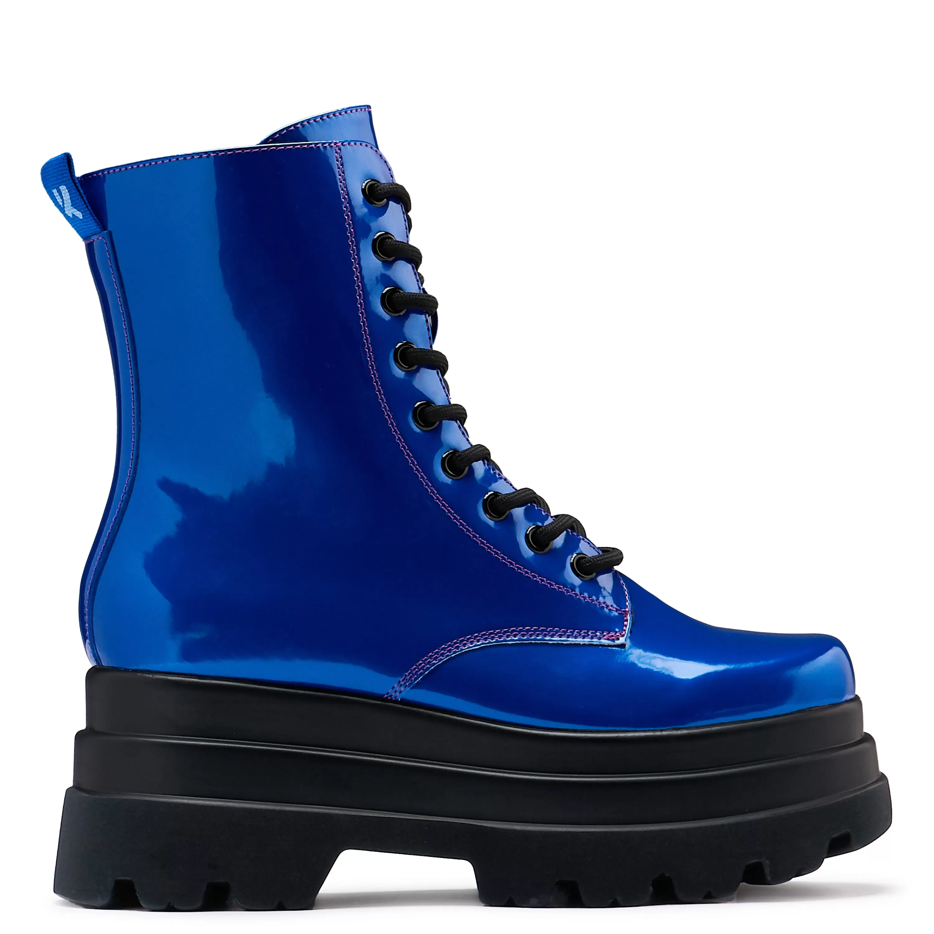 Ankle Boots | Platform Boots>KOI footwear Deathwatch Trident Platform Boots - Cobalt Blue