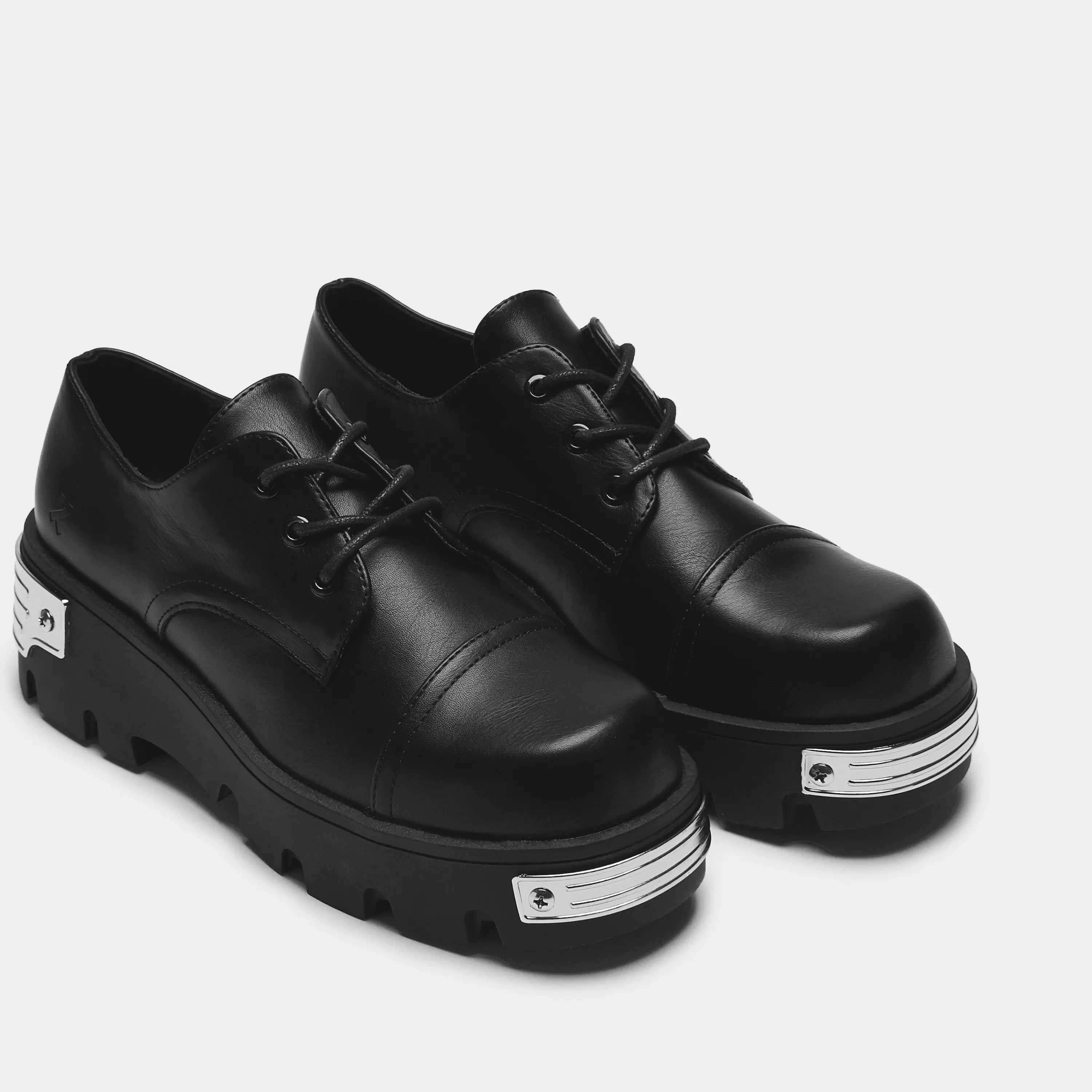 Flatform Shoes>KOI footwear Dreadforge Heavy Metal Shoes - Black