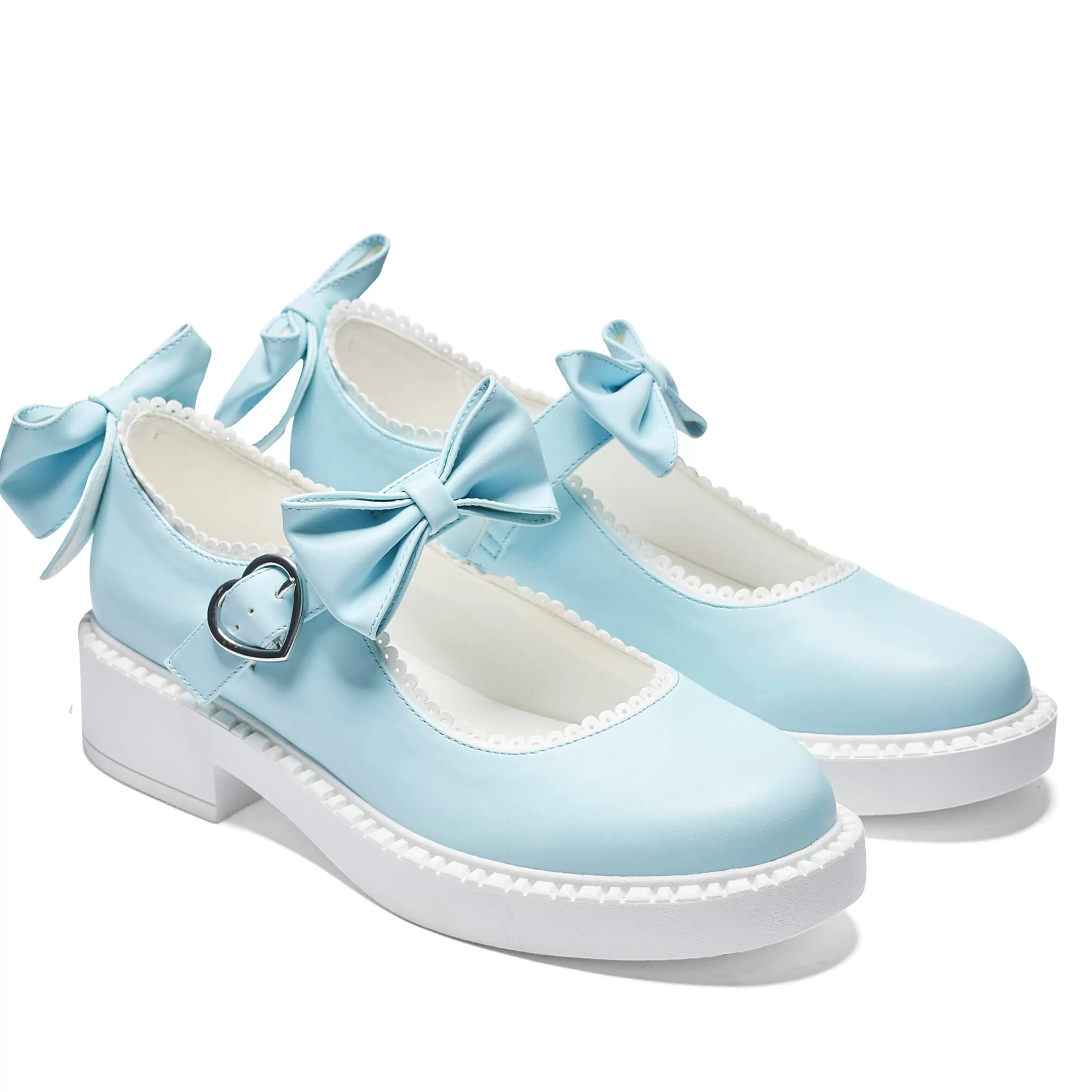 Flat Mary Janes | Kawaii Shoes>KOI footwear Fairy Lace Doily Mary Janes - Baby Blue