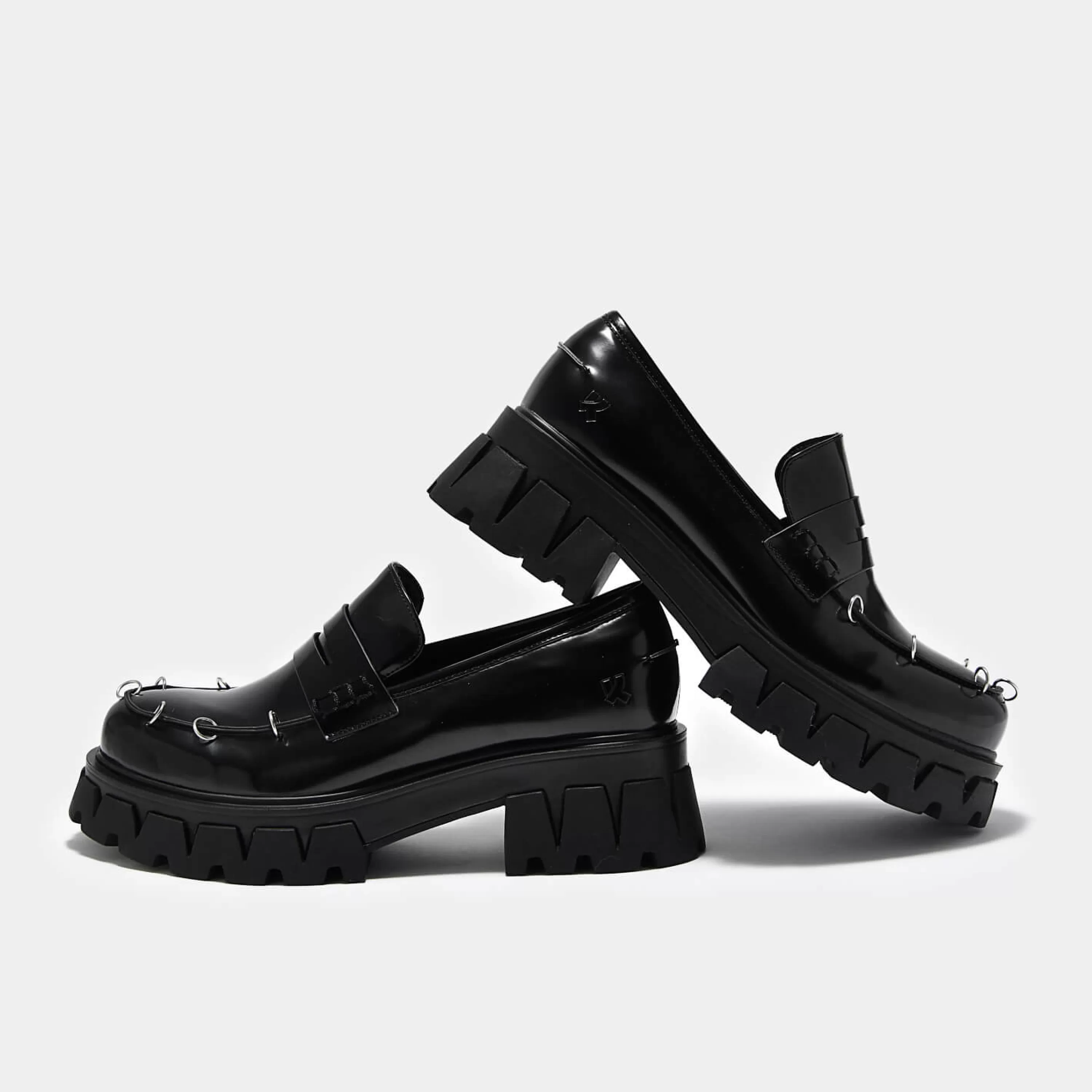 Platform Loafers>KOI footwear Gensai Cyber Punk Loafers Black