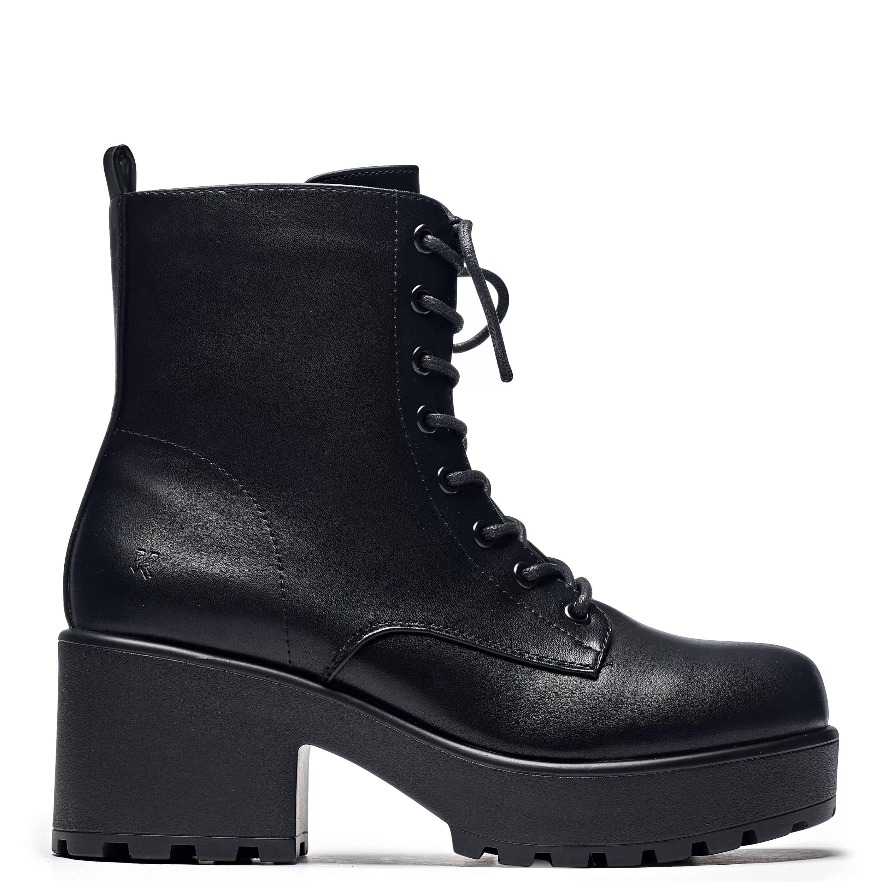 Ankle Boots | Heeled Boots>KOI footwear GIN Platform Military Boots Black