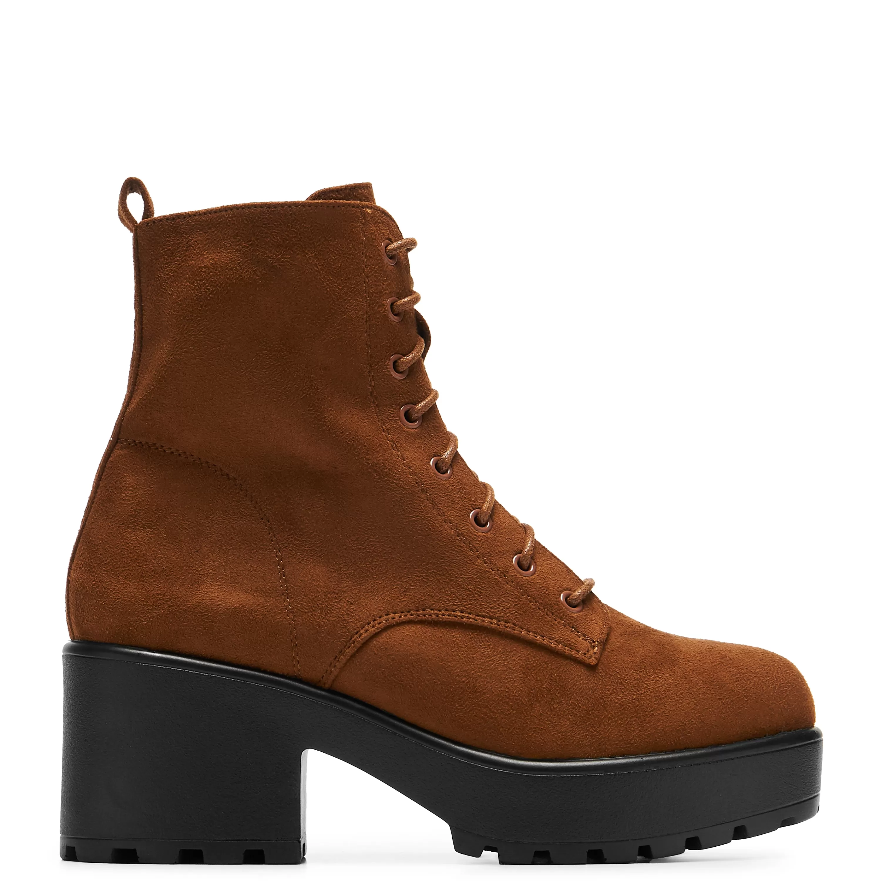 Ankle Boots | Platform Boots>KOI footwear Gin Silt Suede Platform Military Boots Brown