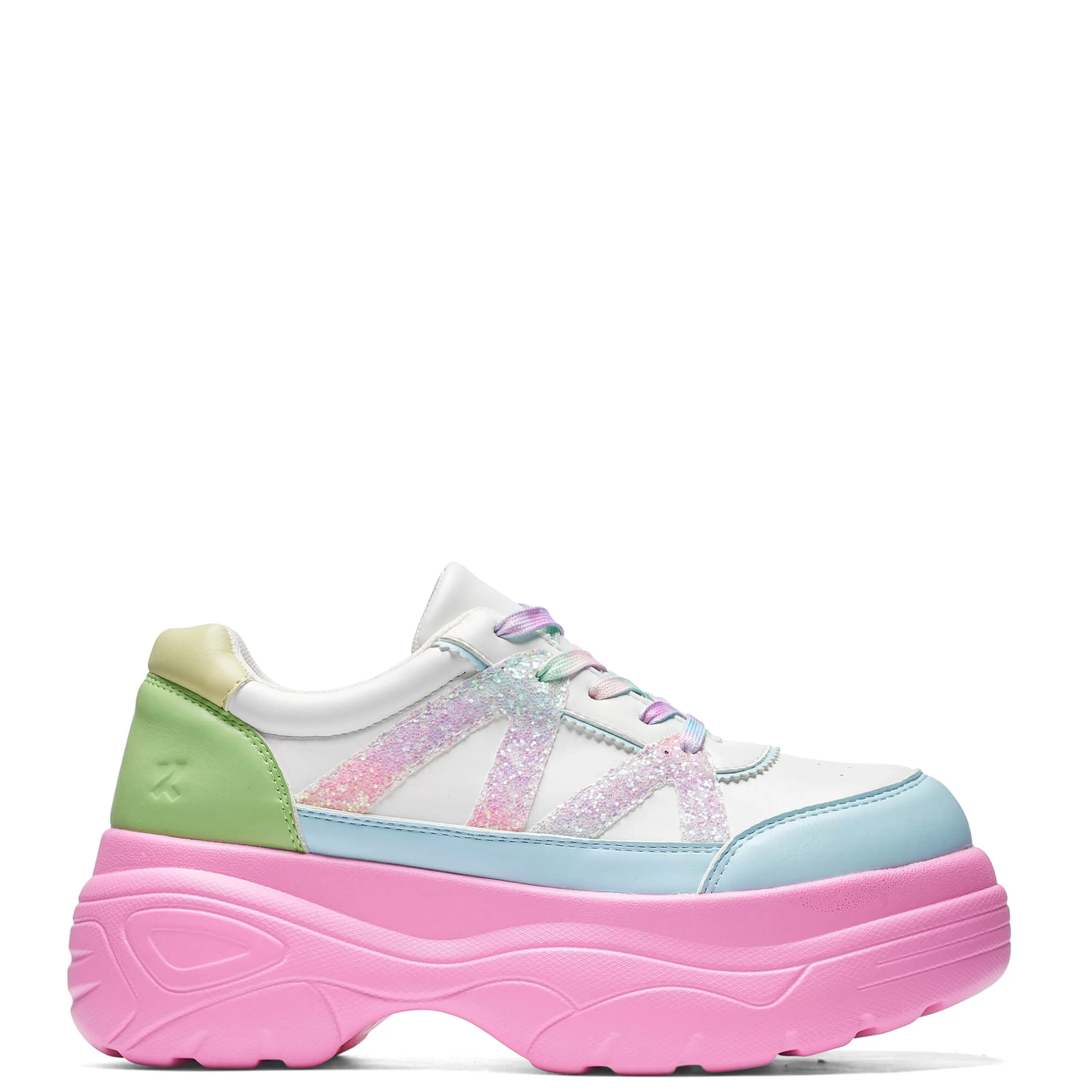 Pink Chunky Trainers | Kawaii Shoes>KOI footwear Gummy Glow Worm Chunky Trainers - Multi