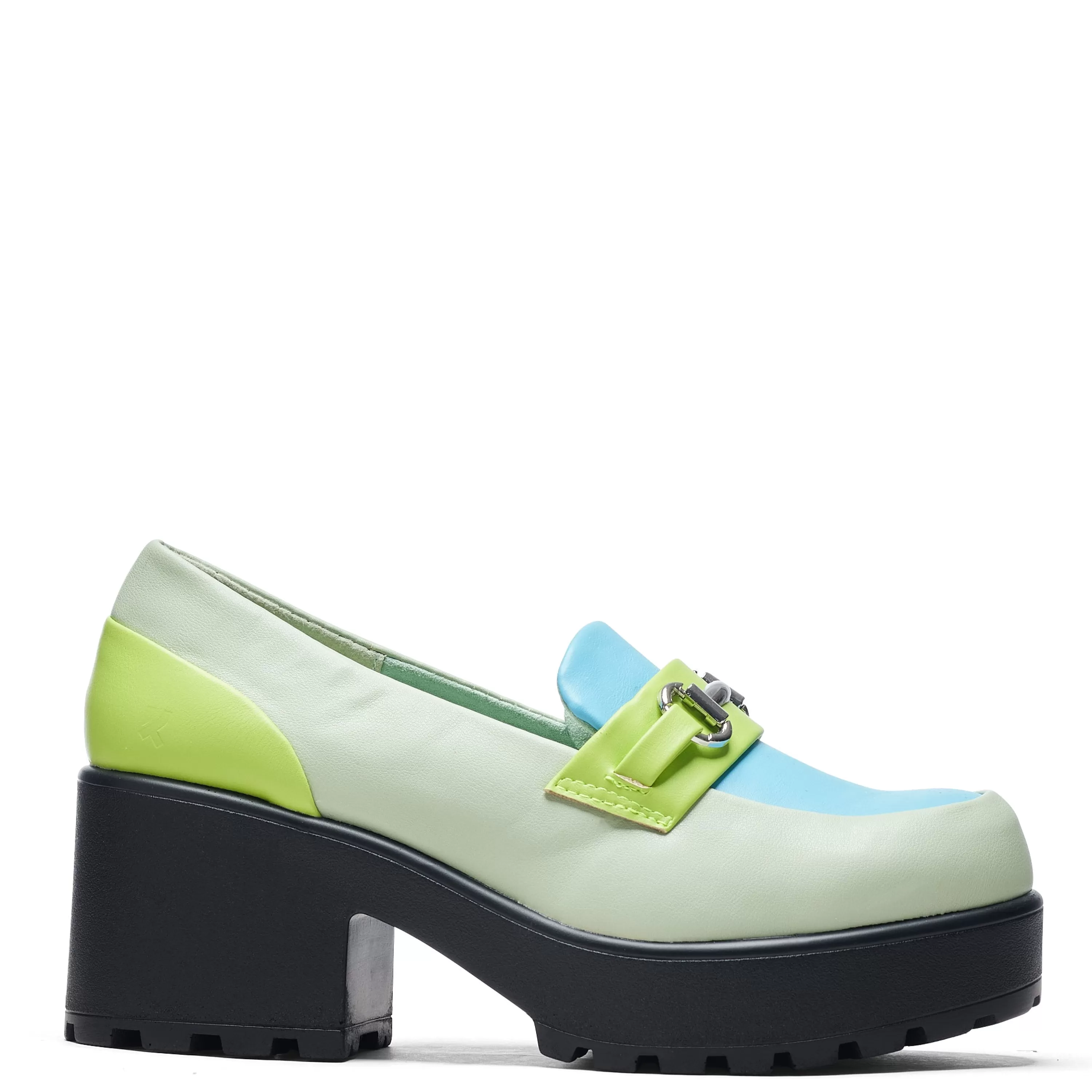 Platform Loafers>KOI footwear High Class Chunky Shoes - Mint Pastel Green