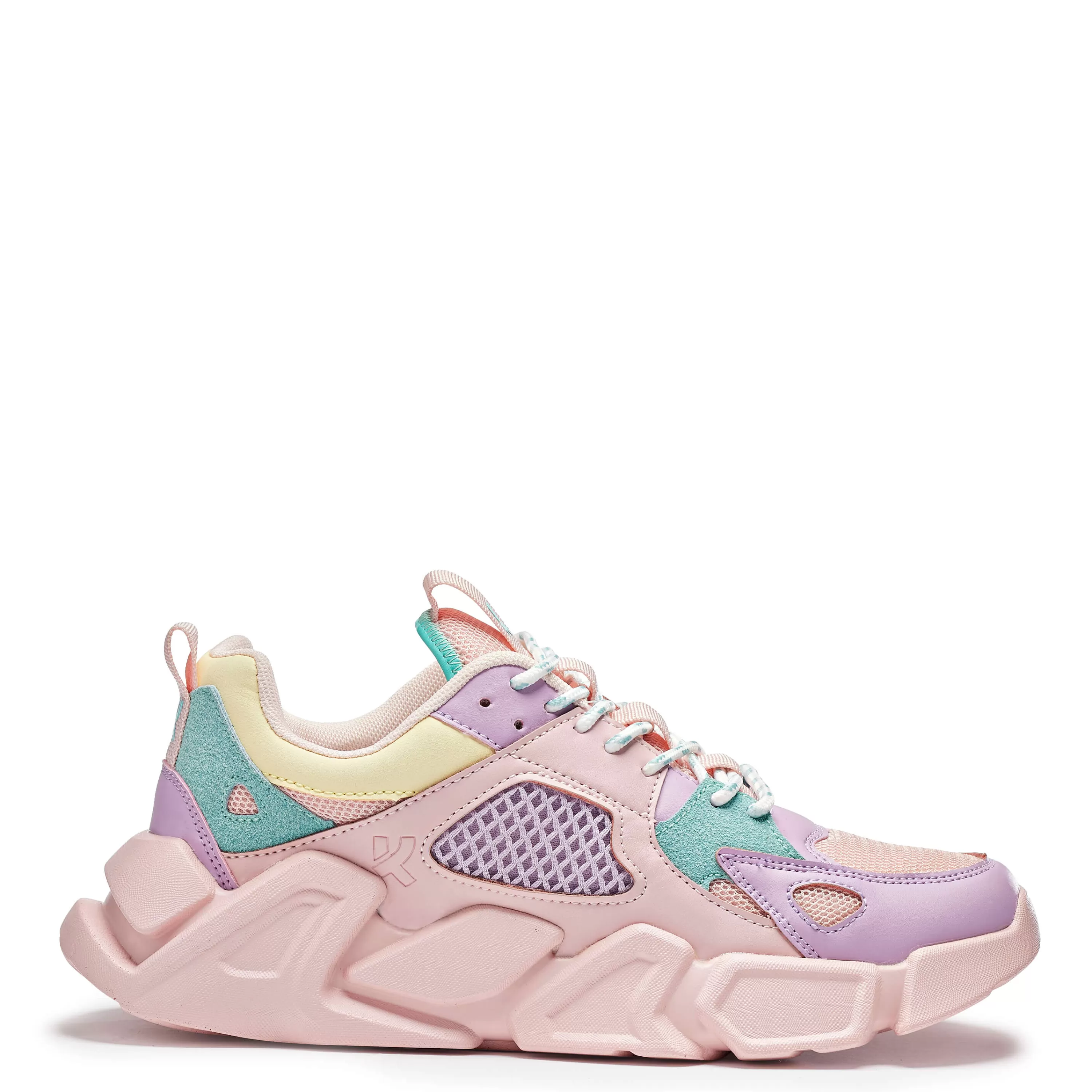 Pink Chunky Trainers | Kawaii Shoes>KOI footwear Ice Cream Beast Pastel Multi Trainers Pink