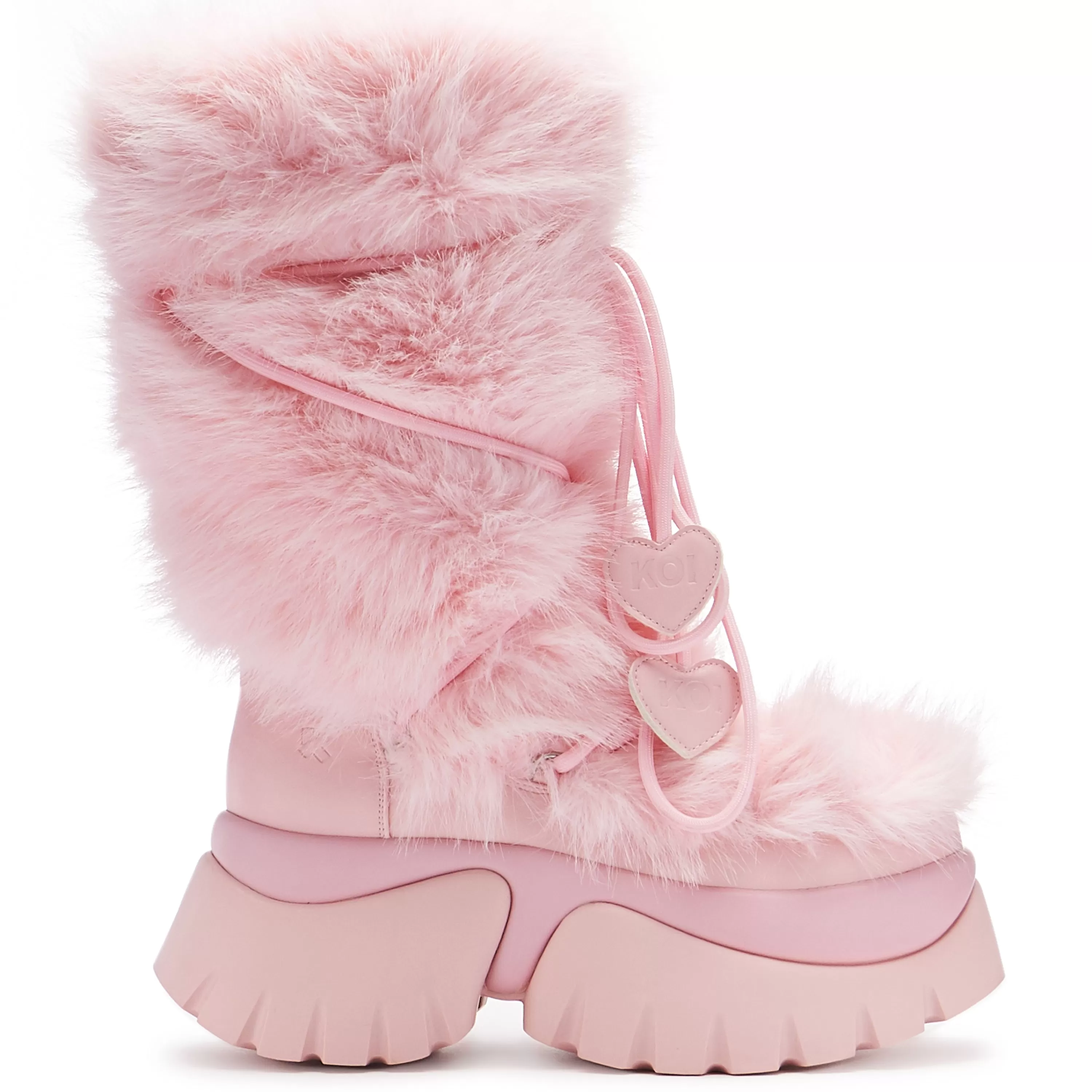 Long Boots | Platform Boots>KOI footwear Kawaii Sasquatch Fluffy Snow Boots - Pink