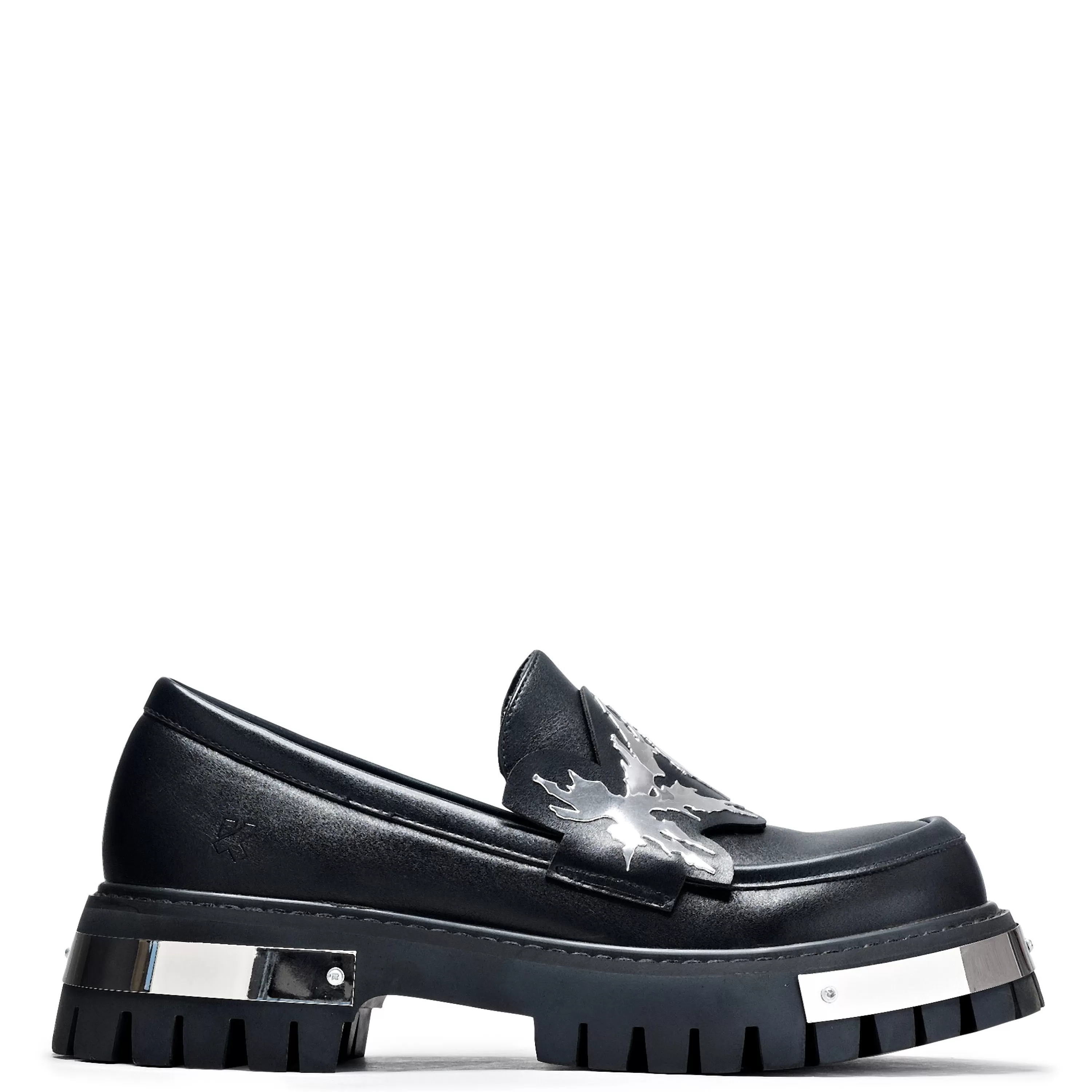 Platform Loafers>KOI footwear My Metal Loafers - Black