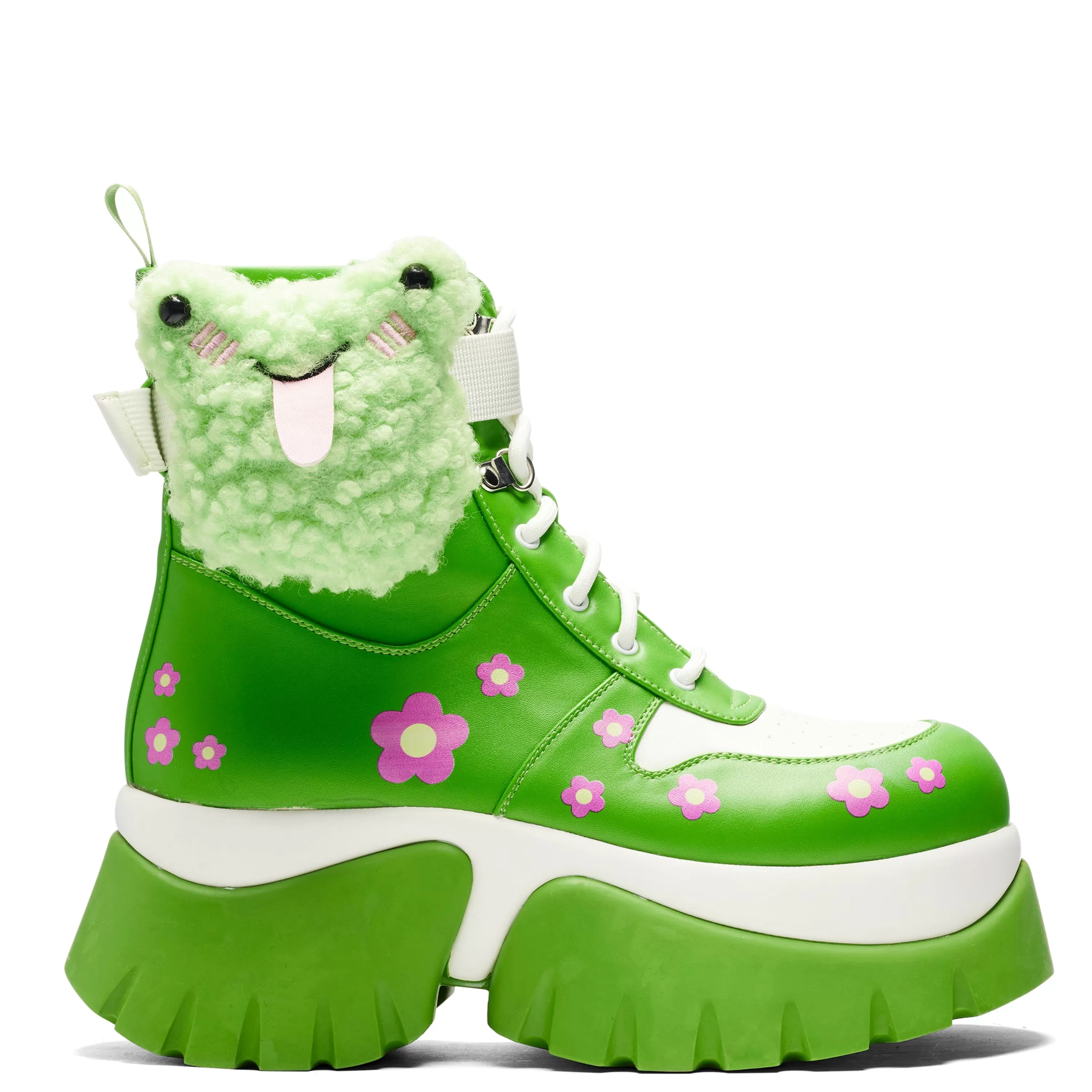 Ankle Boots>KOI footwear My Tongue Is Sticky Chunky Frog Boots - Green