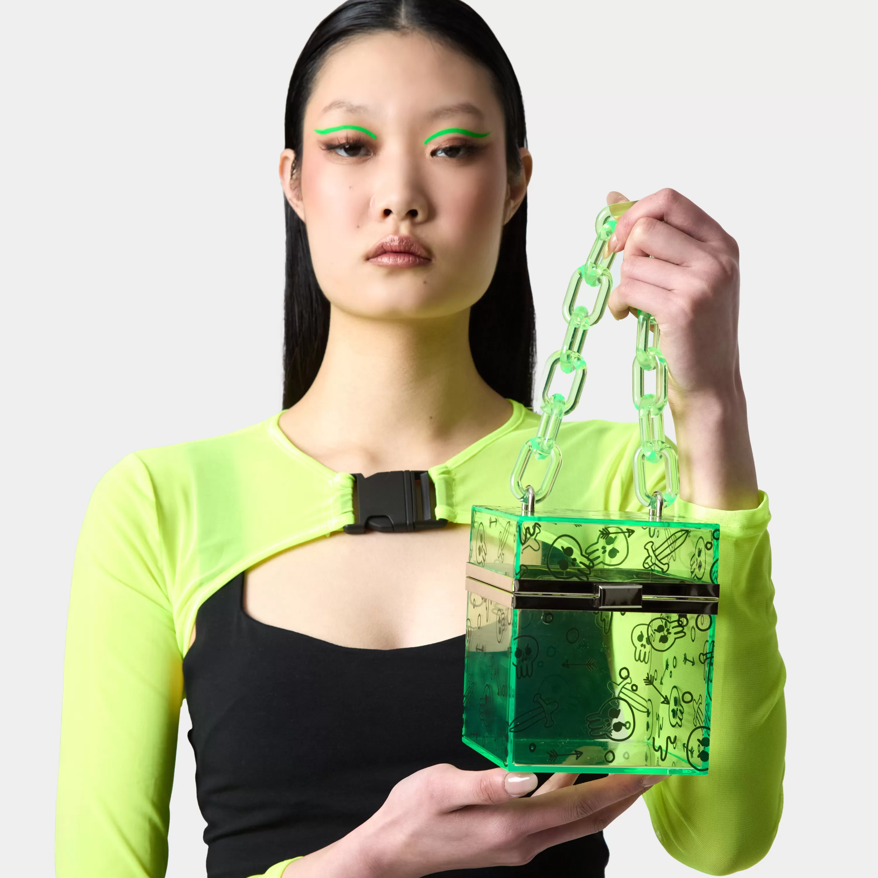 Bags>KOI footwear Ooze Gelatinous Cube Bag - Green