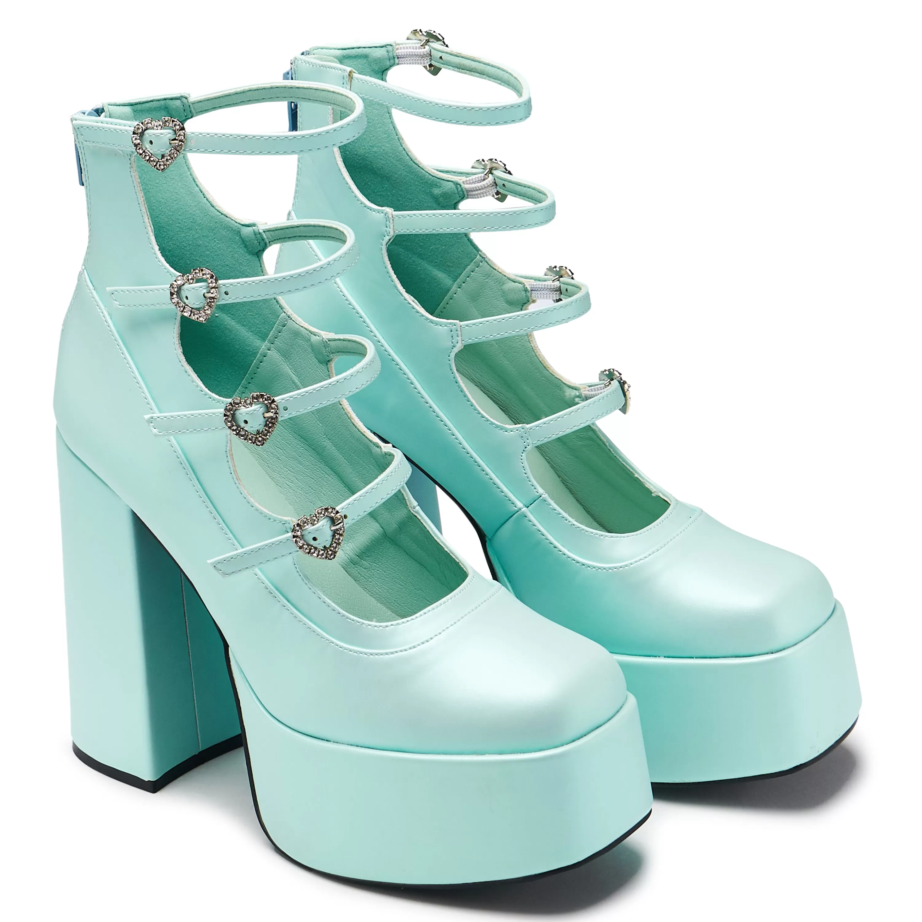 Platform Heels>KOI footwear Pearl Dewdrop Platform Heels - Blue