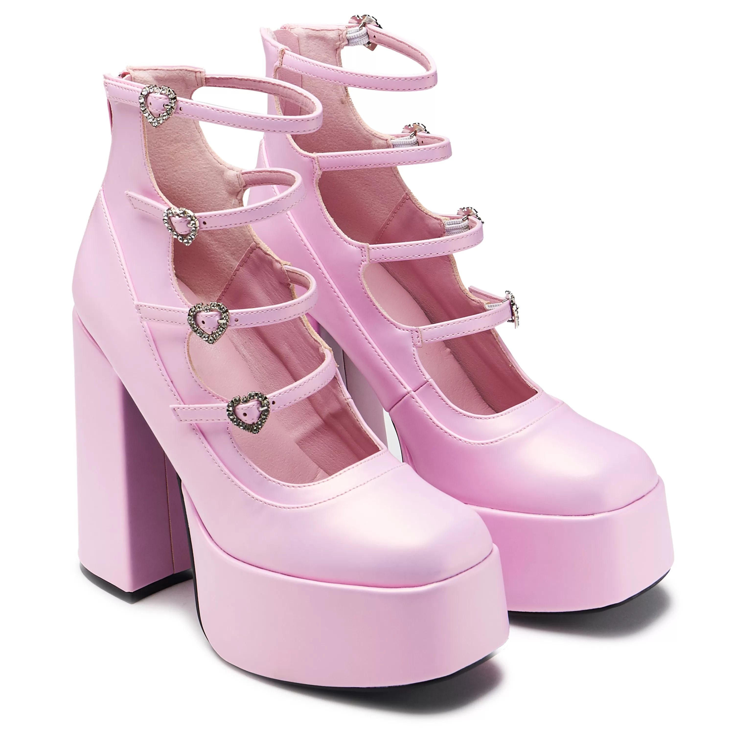 Platform Heels>KOI footwear Pearl Dewdrop Platform Heels - Pink