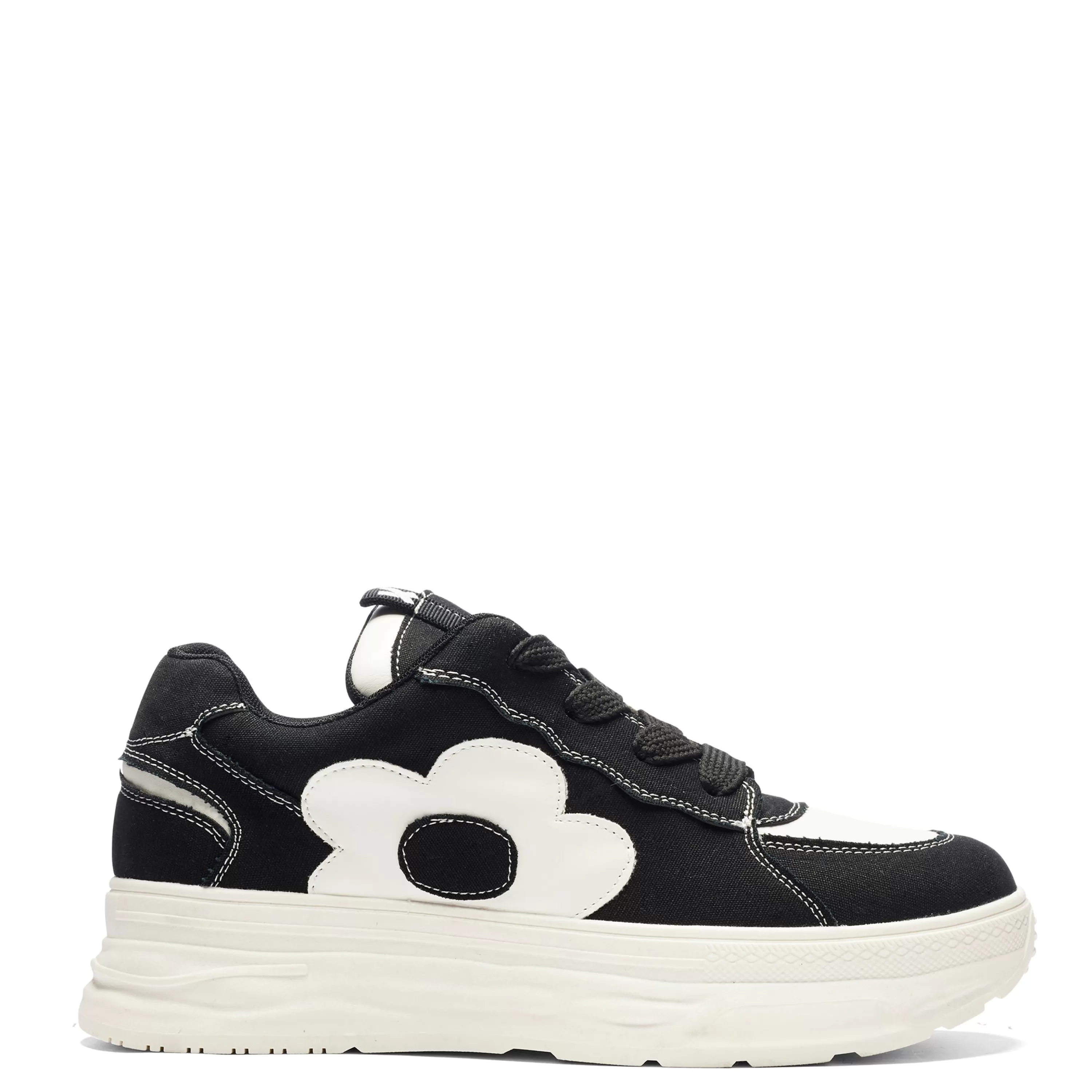 Chunky Trainers | Black Chunky Trainers>KOI footwear Petal Husk Chunky Trainers - Monochrome Black