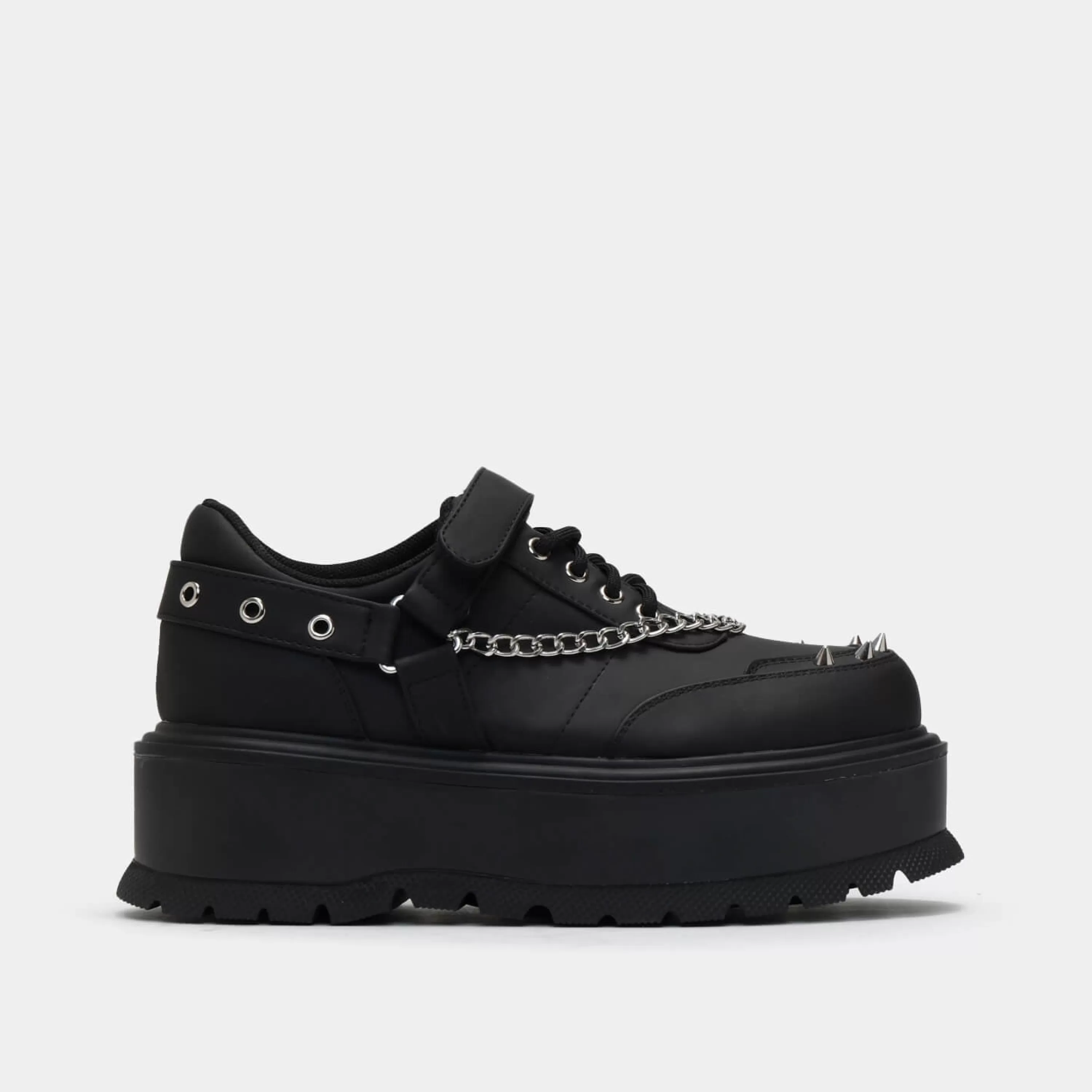 Chunky Platform Shoes | Flatform Shoes>KOI footwear Retrograde Rebel Platform Shoes Black