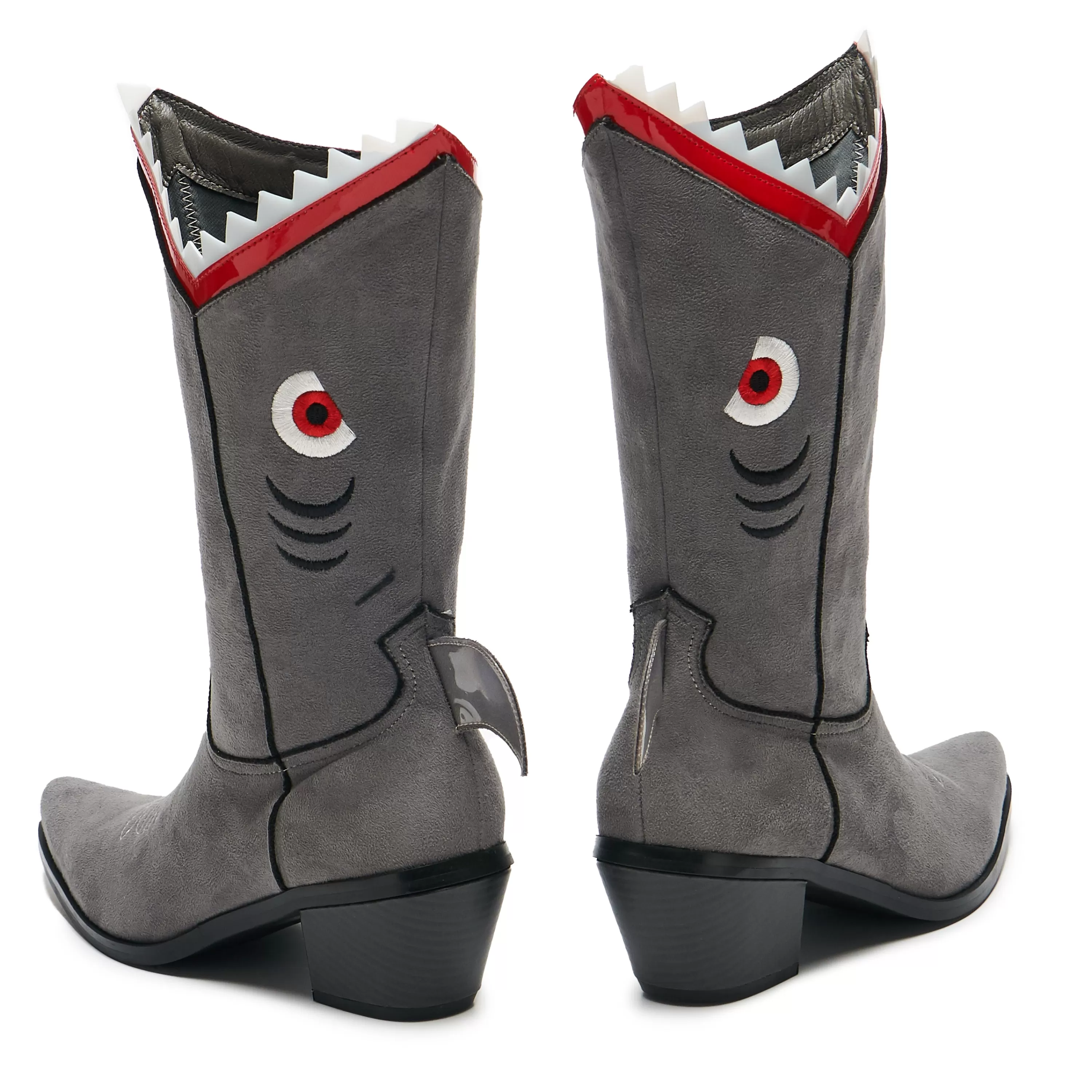 Long Boots | Platform Boots>KOI footwear Shark, doo-doo, doo-doo, doo-doo Boots Grey