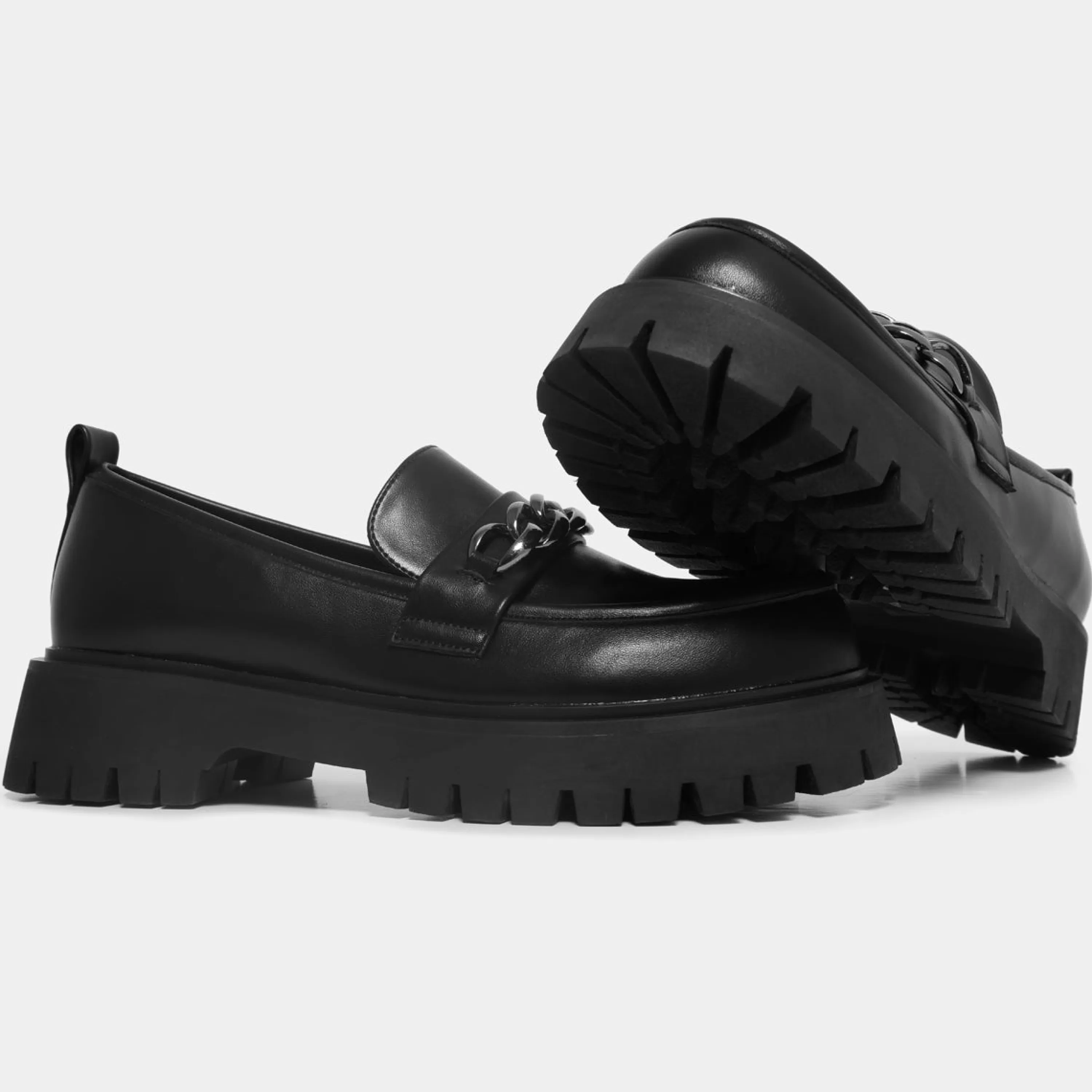 Loafers>KOI footwear Shenron Men's Chain Loafers Black