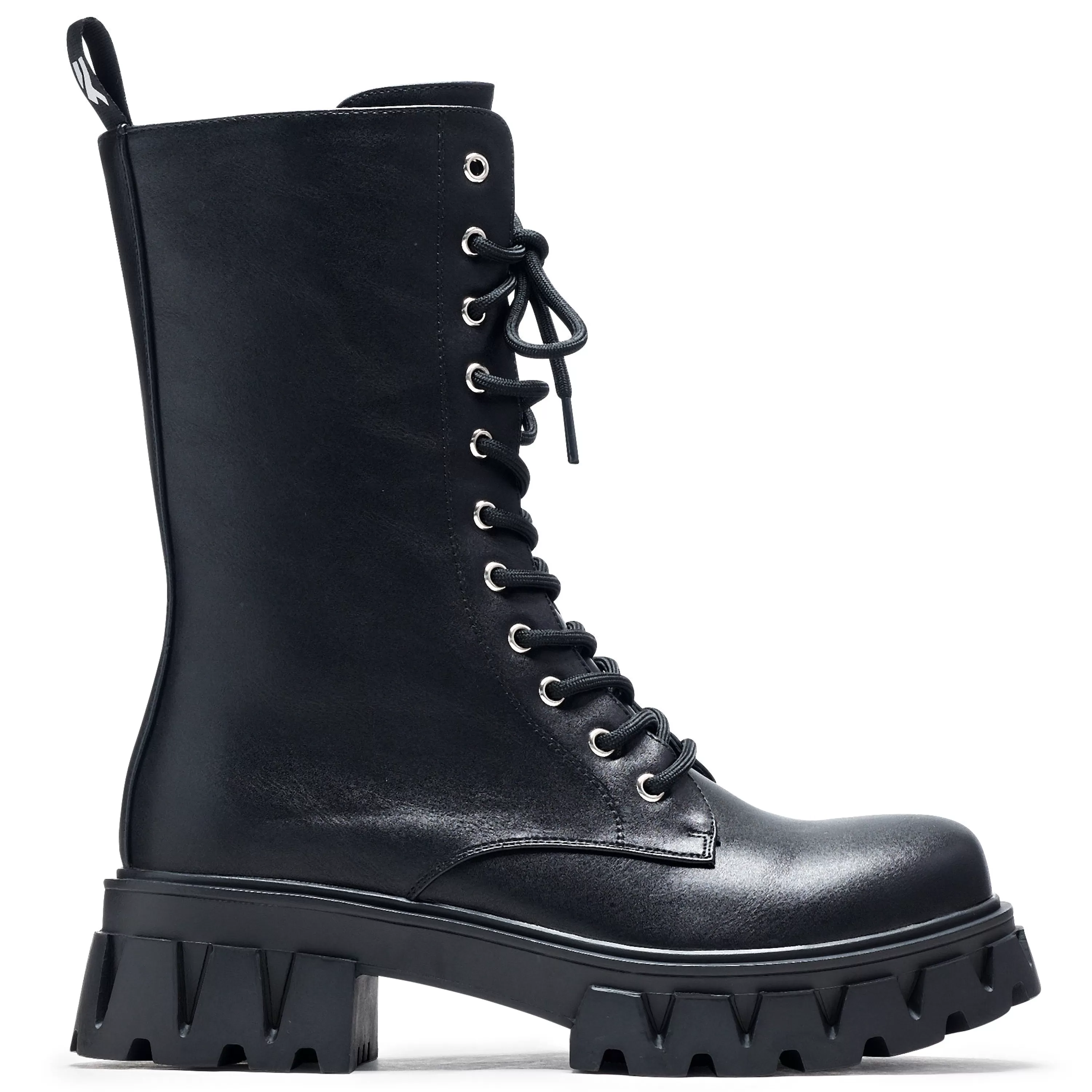 Platform Boots>KOI footwear Siren Tall Lace Up Boots - Black