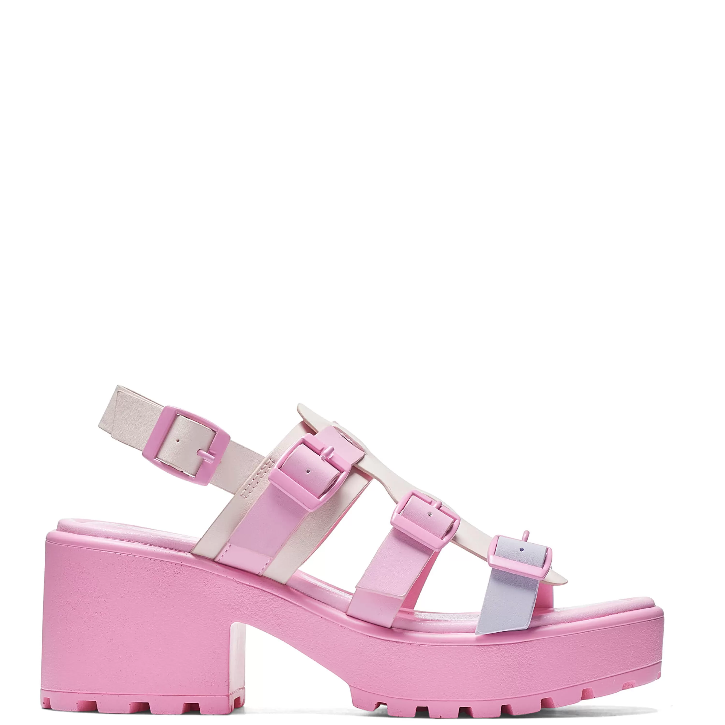 Kawaii Shoes | Strappy Platform Shoes>KOI footwear Sugar Season Chunky Buckle Sandals - Pink