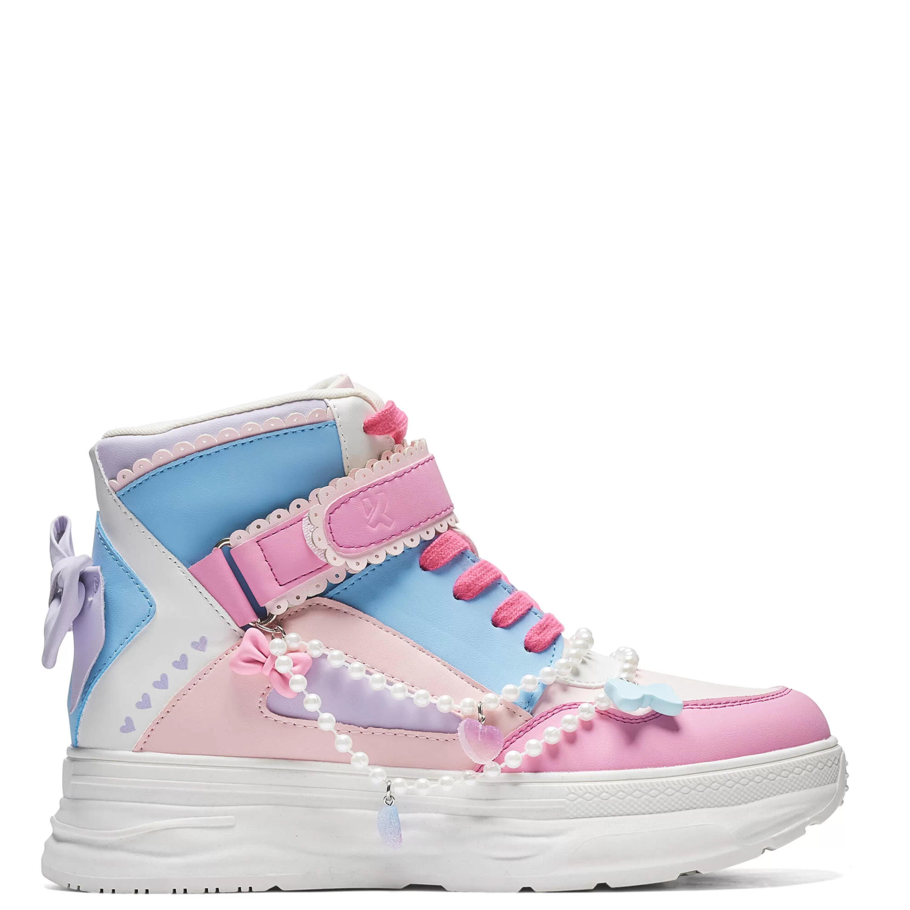 Chunky Trainers | Kawaii Shoes>KOI footwear Sugar Wishes Chunky Hi Top Trainers - Pastel Multi