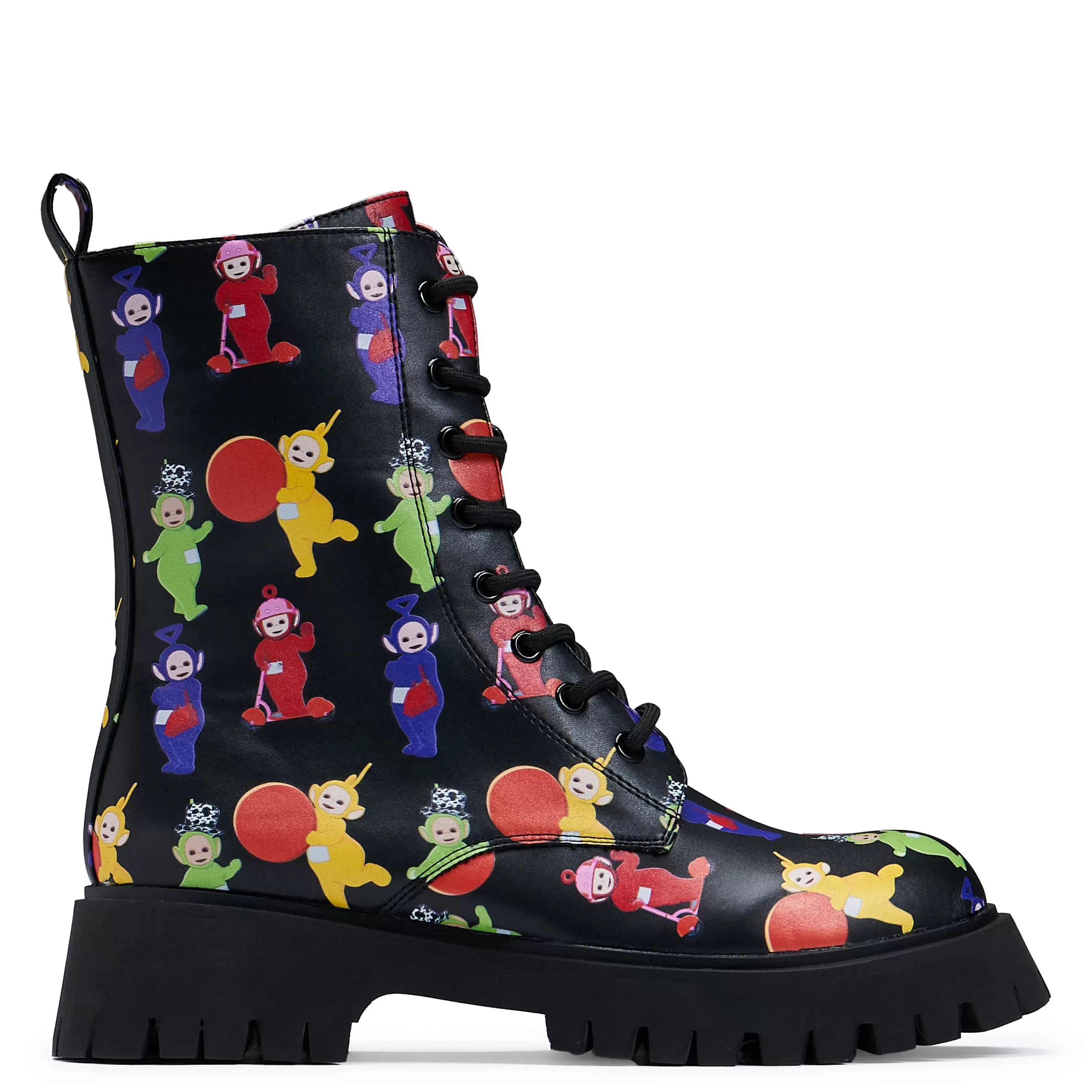 Platform Boots>KOI footwear Teletubbies Superdrome Military Boots Black