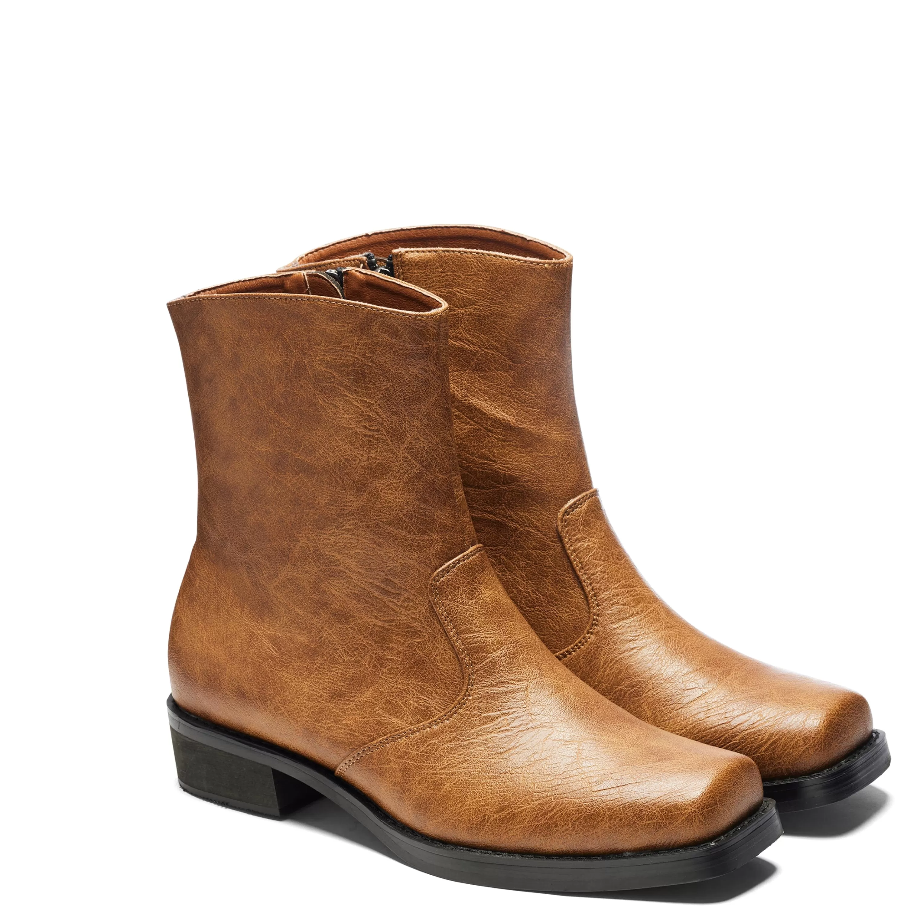 Ankle Boots | Cowboy Boots>KOI footwear The Cavalry Men's Heeled Cowboy Boots - Fade Brown