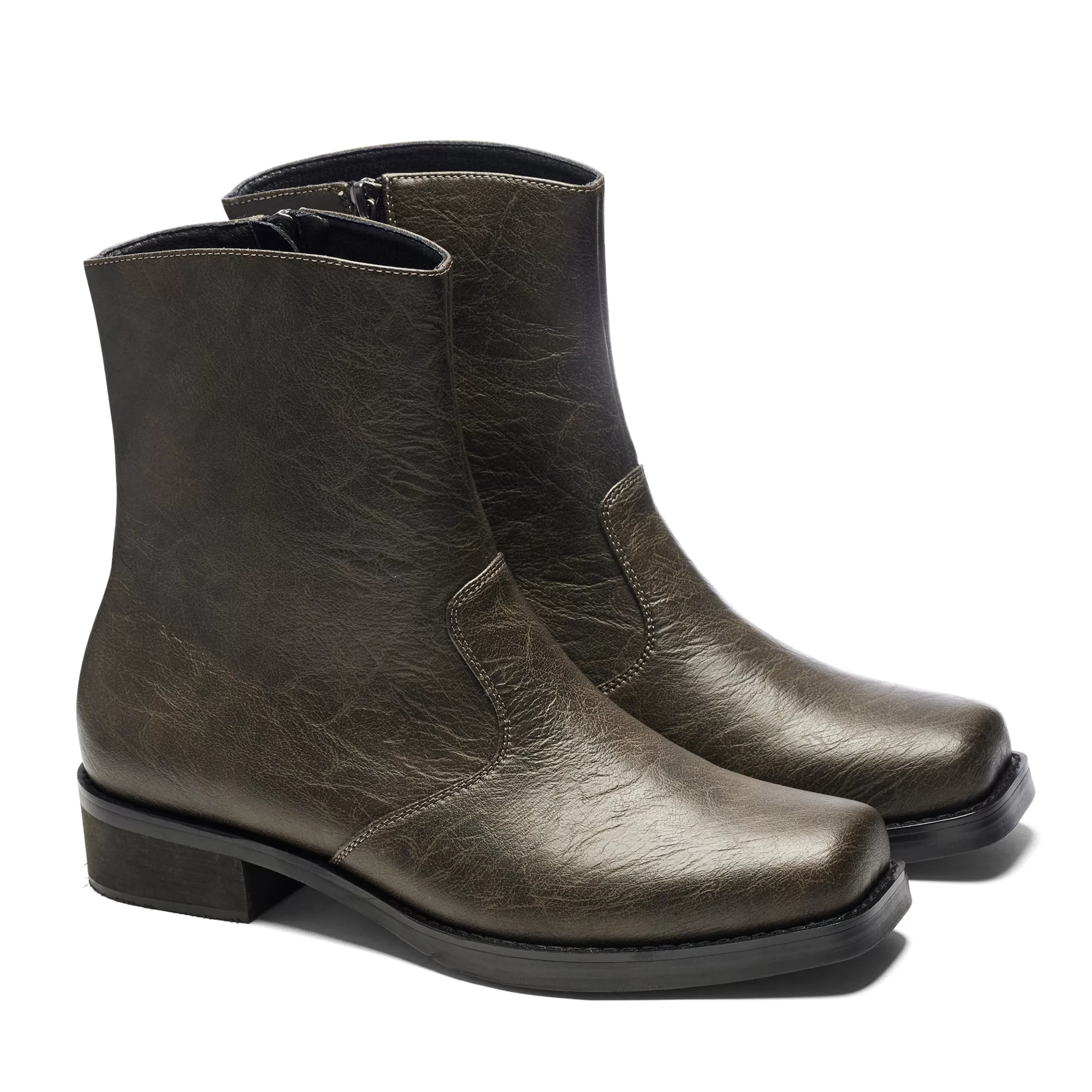 Ankle Boots | Cowboy Boots>KOI footwear The Cavalry Men's Heeled Cowboy Boots - Mocha Fade Brown