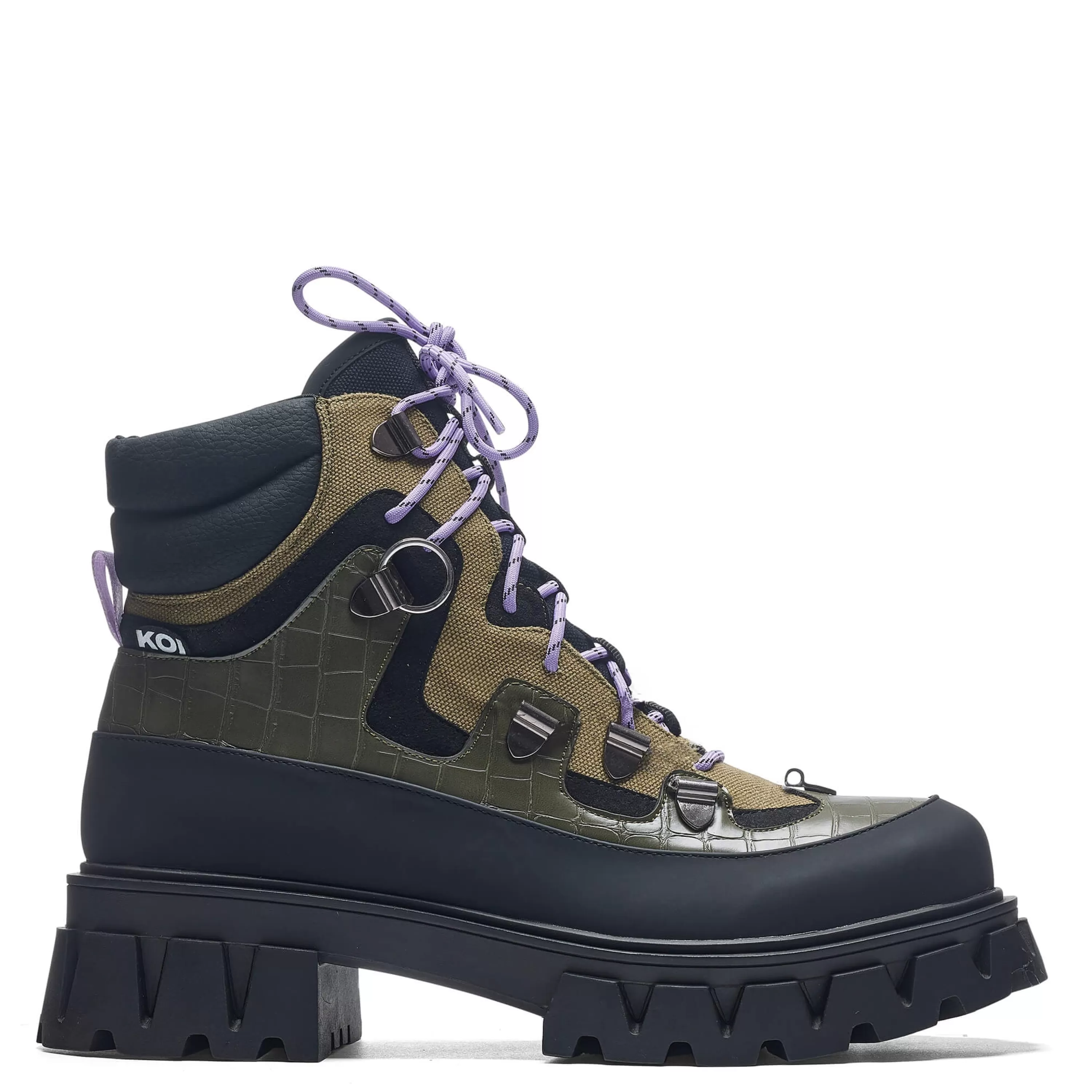 Ankle Boots>KOI footwear The Koi Reaper Men's Hiking Boots - Tanned Croc Green