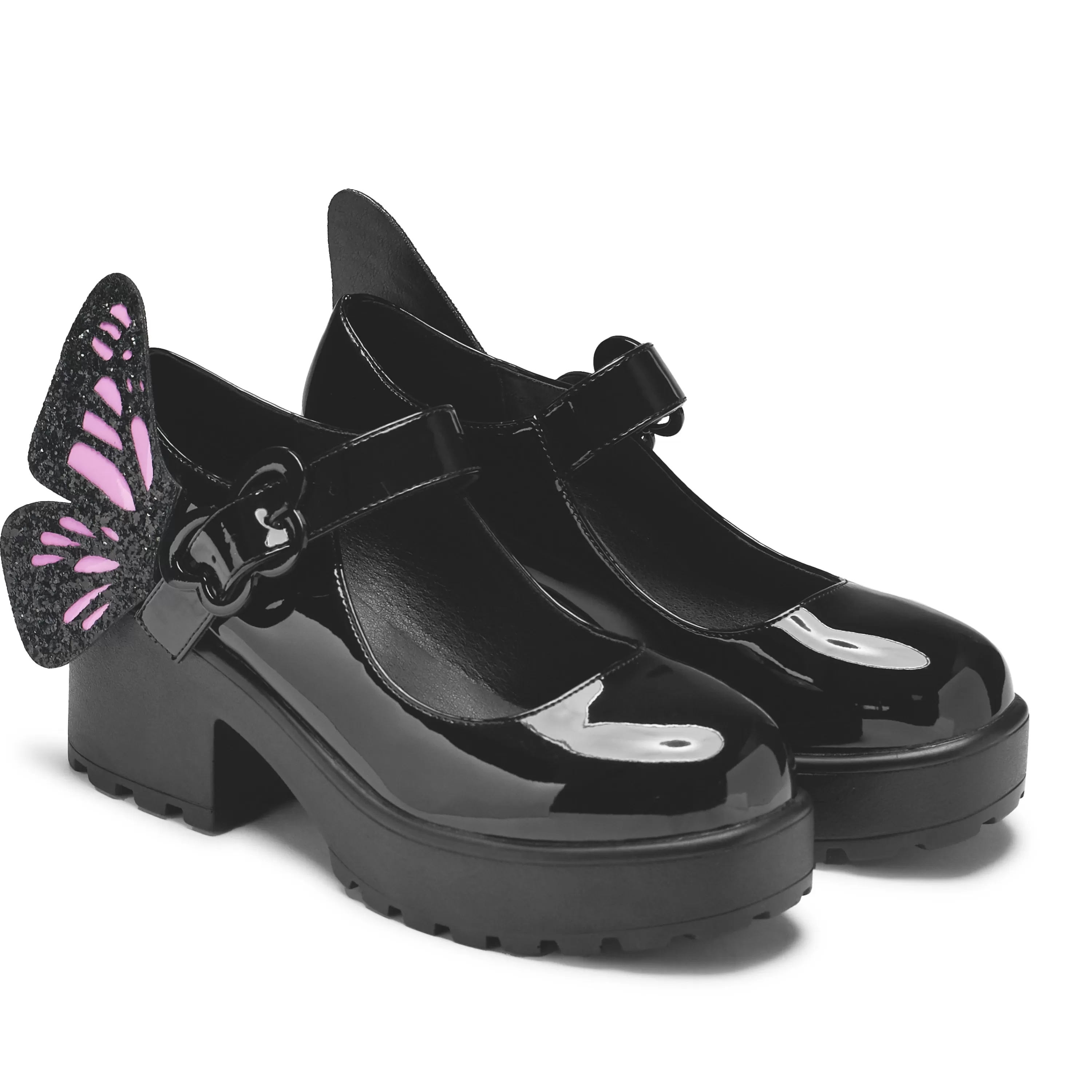 Heeled Mary Janes | Heeled Mary Janes>KOI footwear Tira Mary Janes ‘ Evil Fairy Edition’ Black