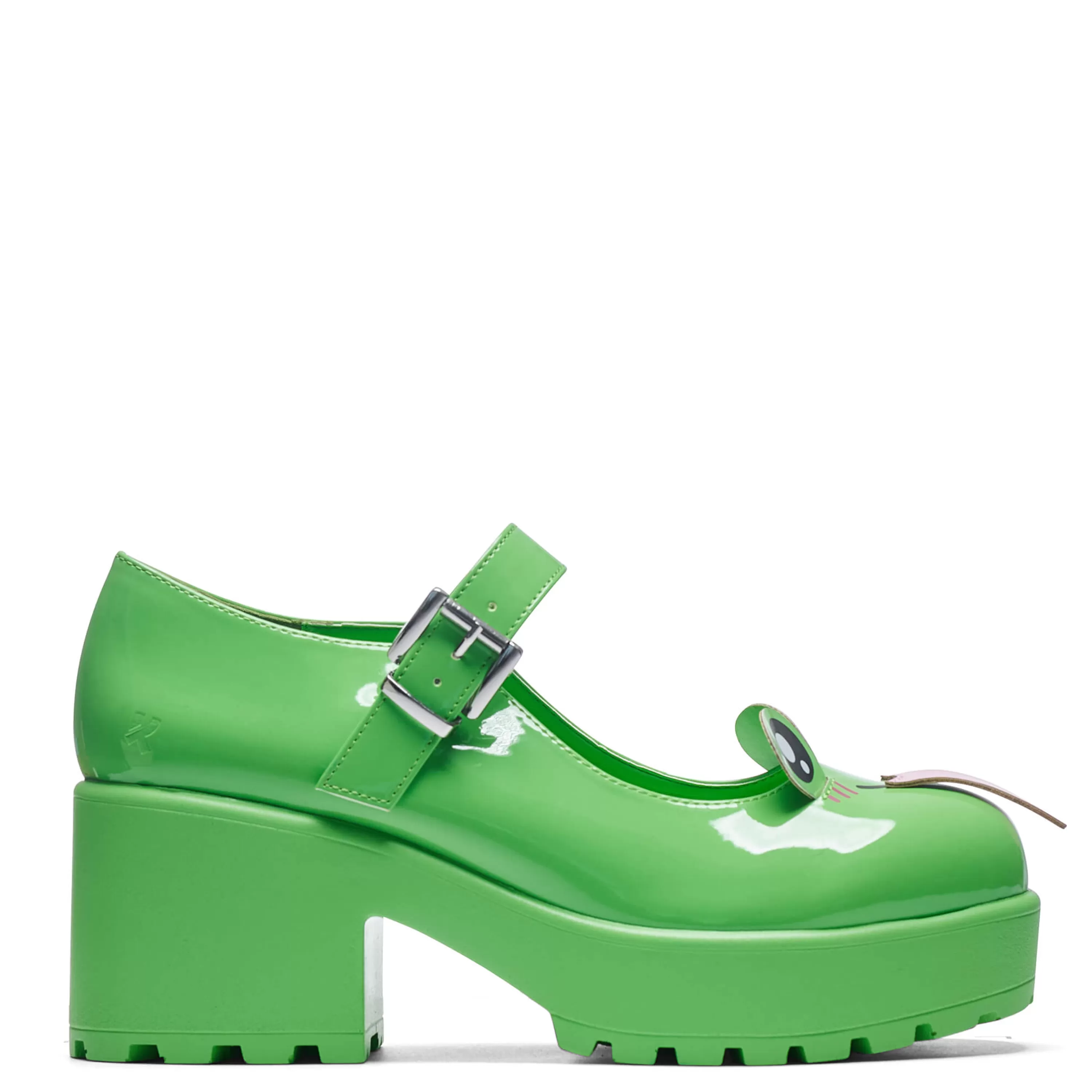 Heeled Mary Janes | Heeled Mary Janes>KOI footwear Tira Mary Jane Shoes ‘Cheeky Frog Edition’ Green