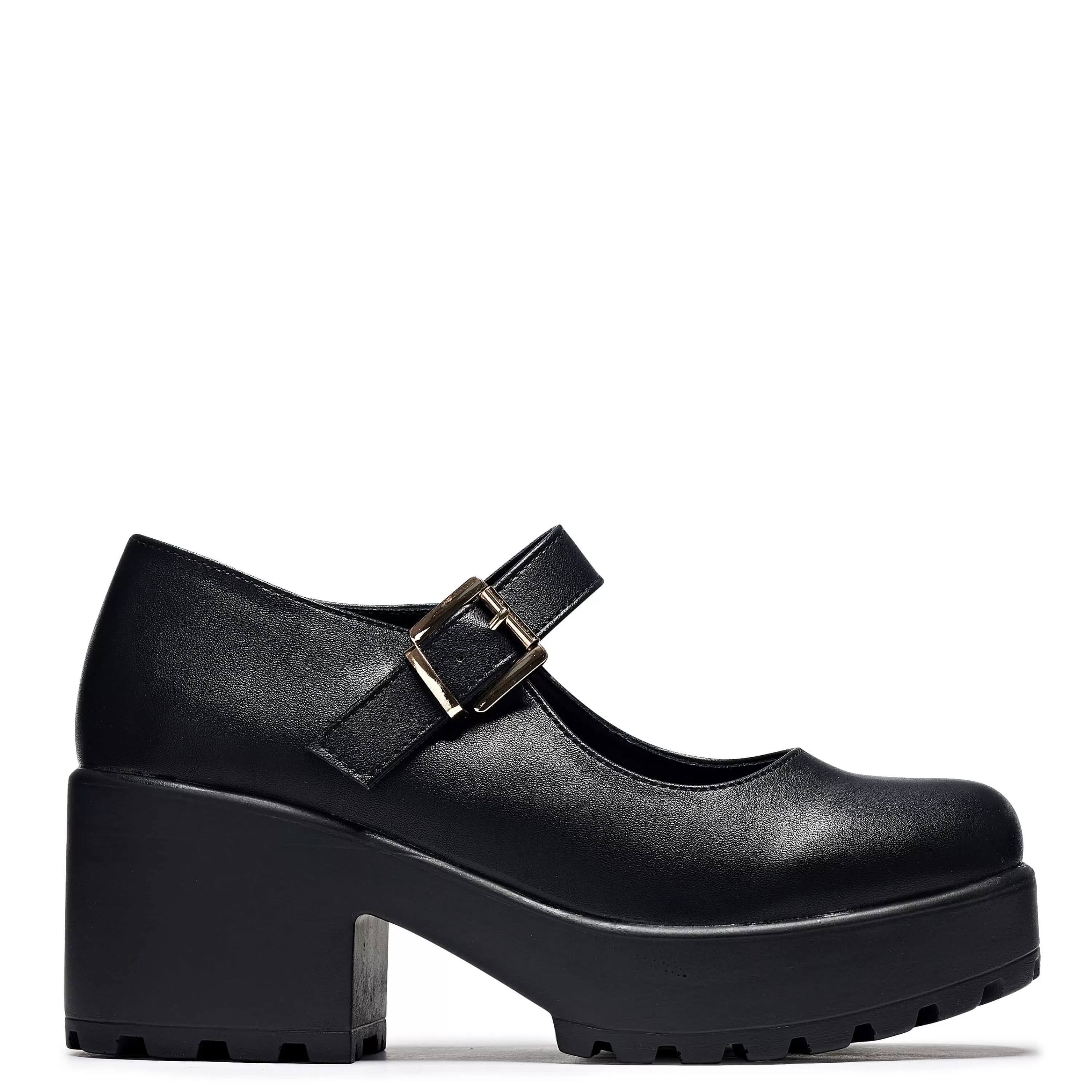 Heeled Mary Janes | Heeled Mary Janes>KOI footwear Tira Mary Jane Shoes 'Faux Leather Edition' Black