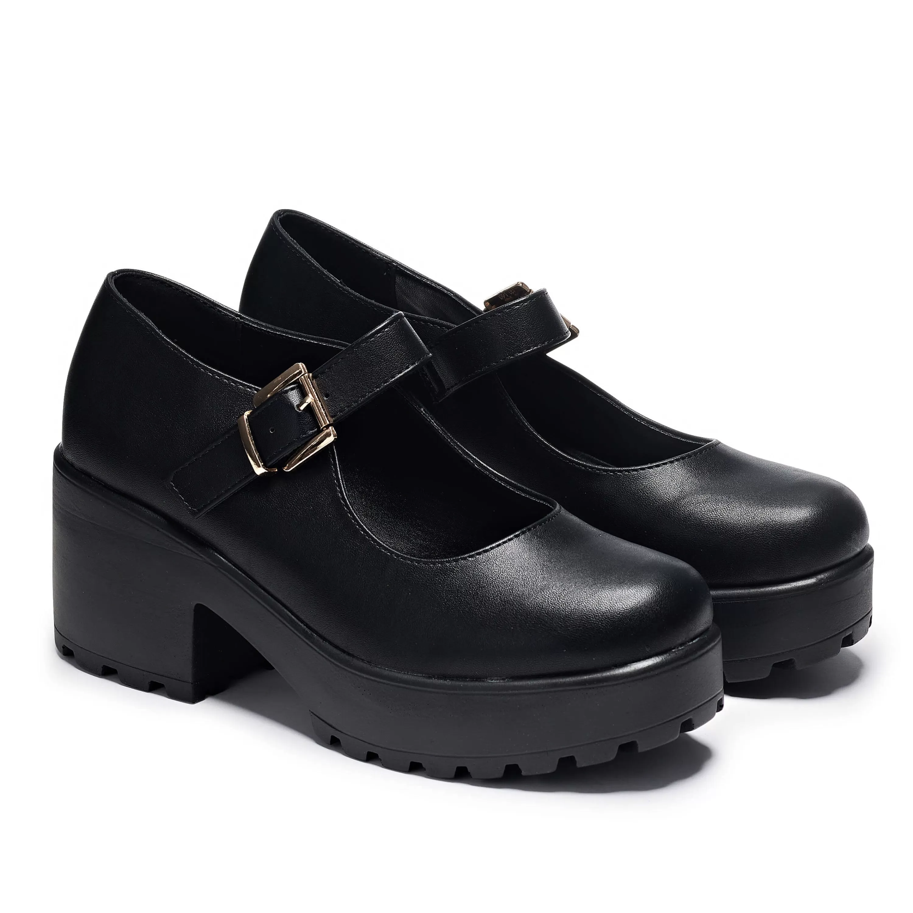 Heeled Mary Janes | Heeled Mary Janes>KOI footwear Tira Mary Jane Shoes 'Faux Leather Edition' Black