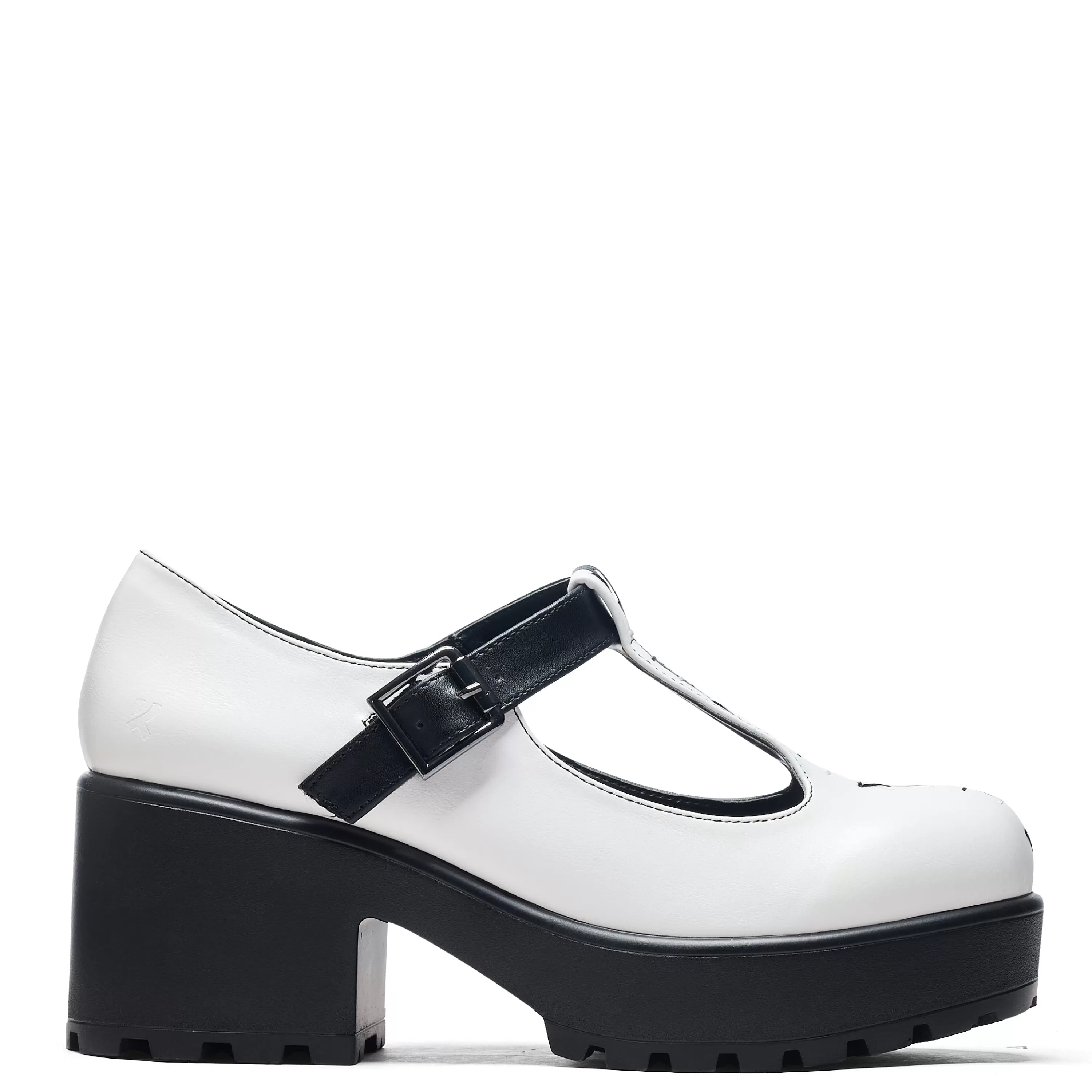 Heeled Mary Janes | Heeled Mary Janes>KOI footwear Tira Mary Janes ' Dead or Alive Edition' White