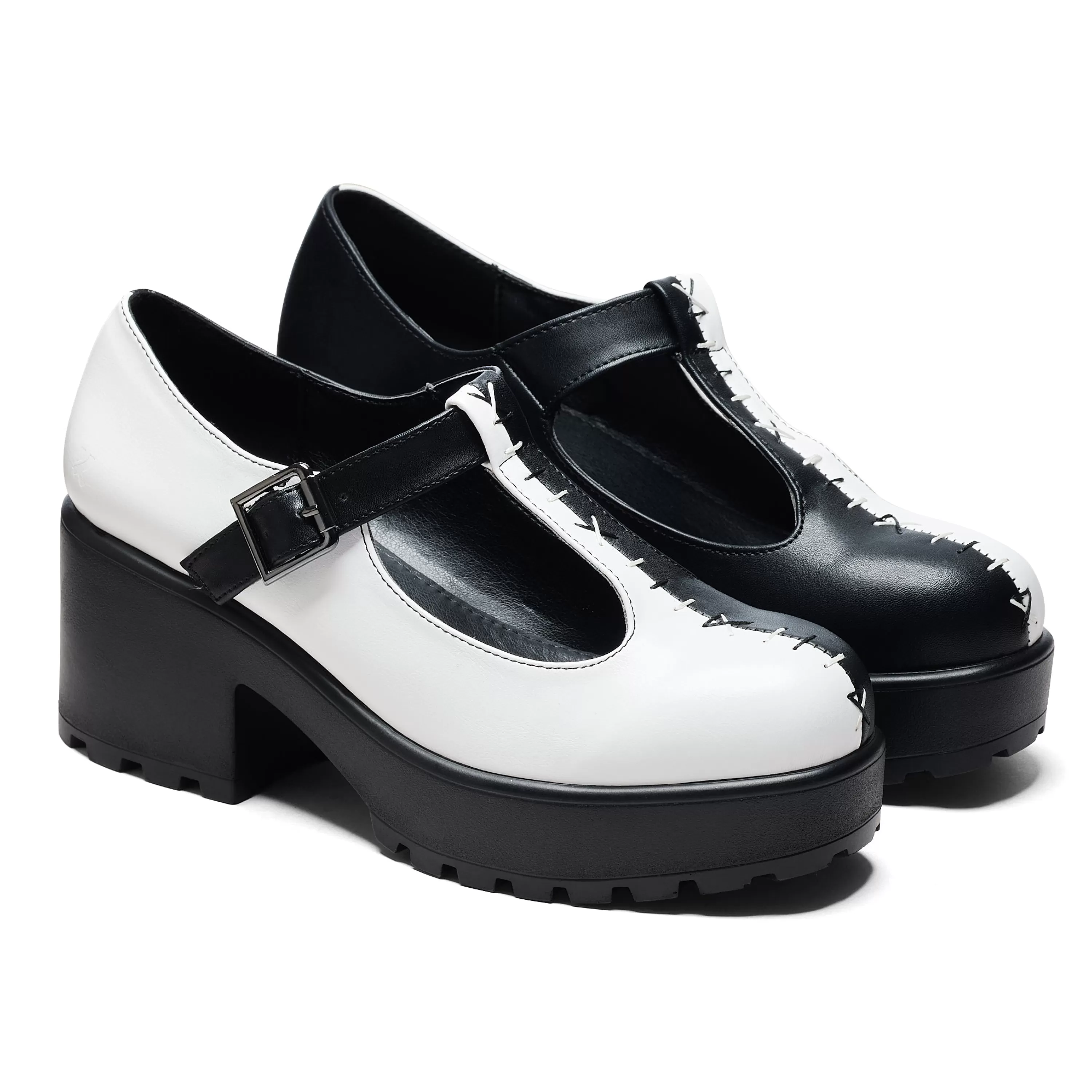 Heeled Mary Janes | Heeled Mary Janes>KOI footwear Tira Mary Janes ' Dead or Alive Edition' White