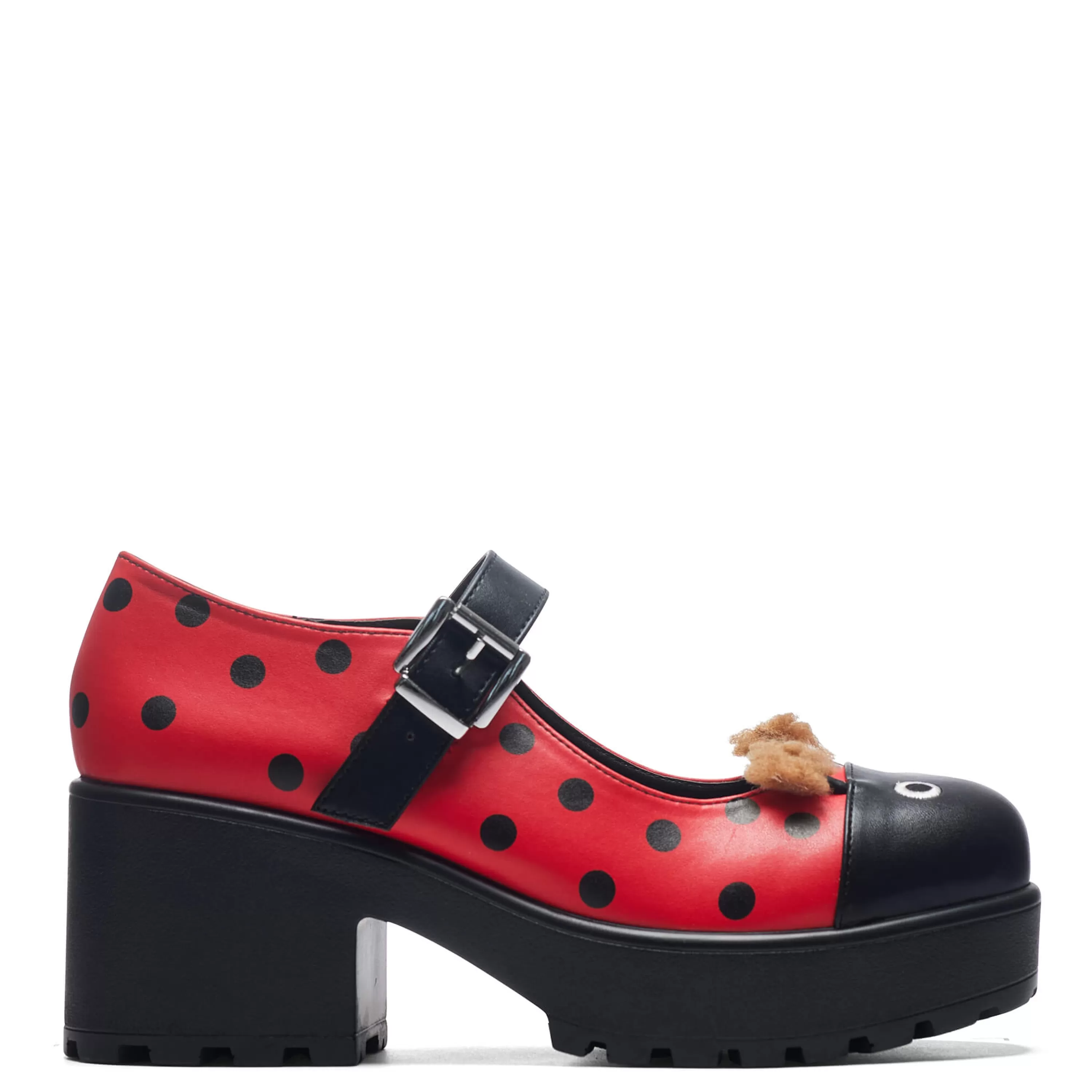 Black Mary Janes | Colourful Mary Janes>KOI footwear Tira Mary Janes 'Lucky Ladybird Edition' Red