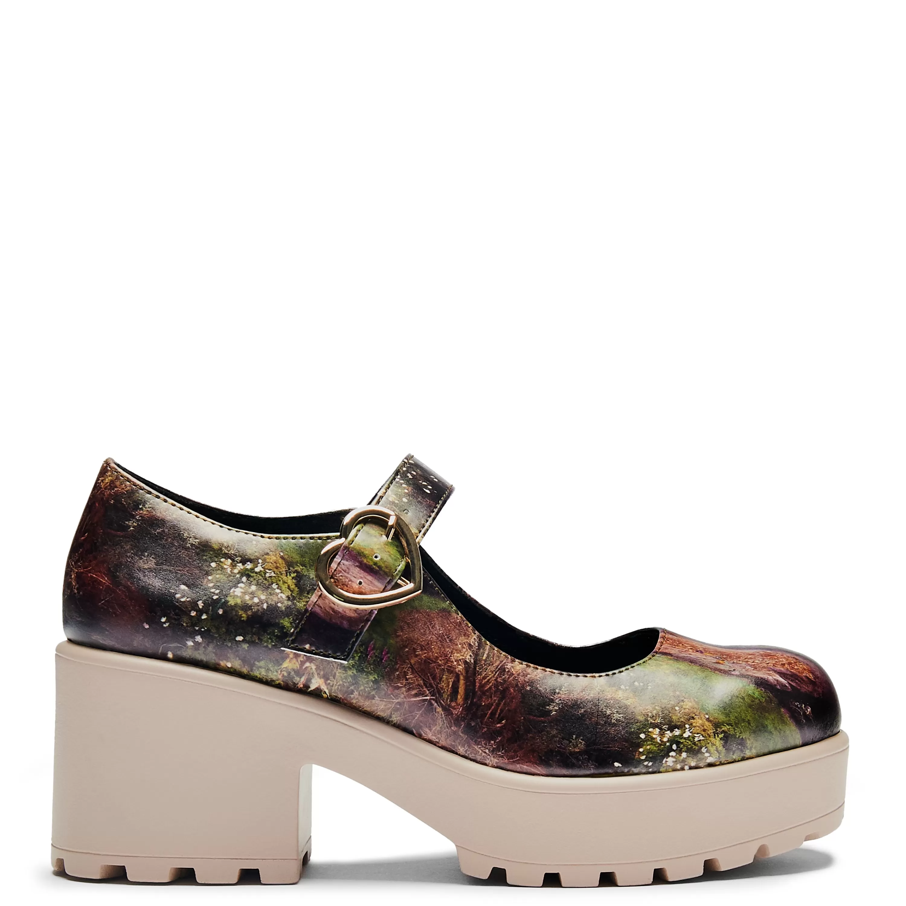 Heeled Mary Janes | Heeled Mary Janes>KOI footwear Tira Painting Mary Janes ' Ophelia Edition' Brown