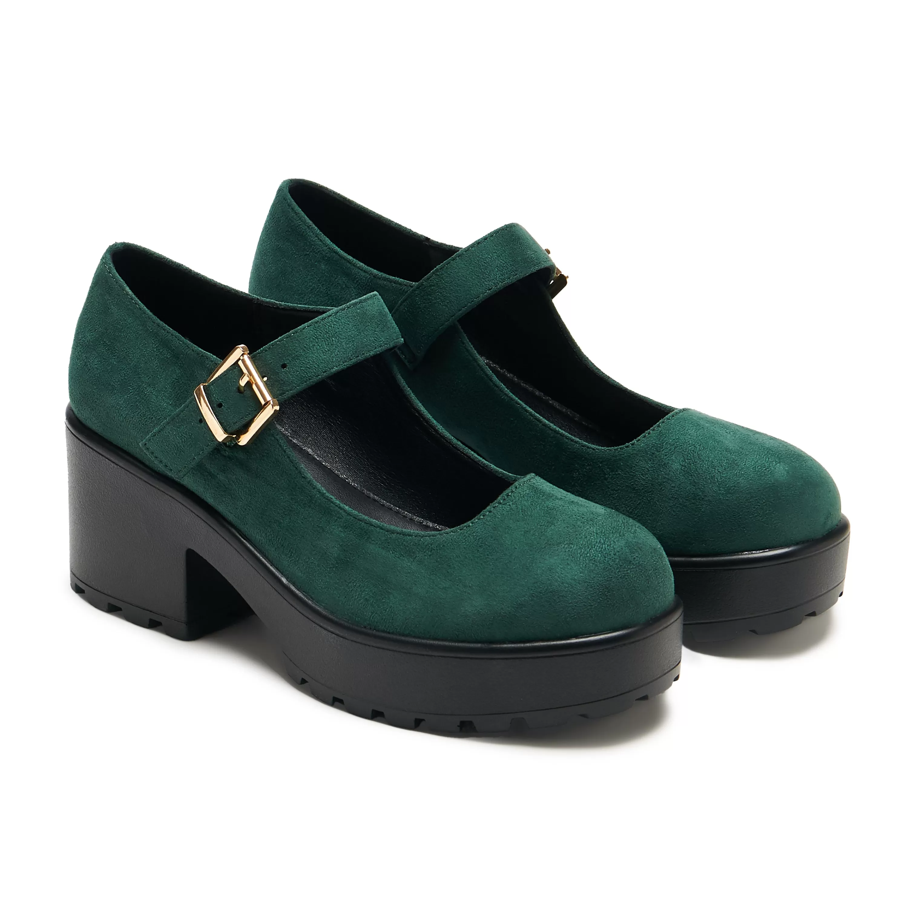 Heeled Mary Janes | Heeled Mary Janes>KOI footwear Tira Suede Mary Janes ‘ Ever Edition’ Green