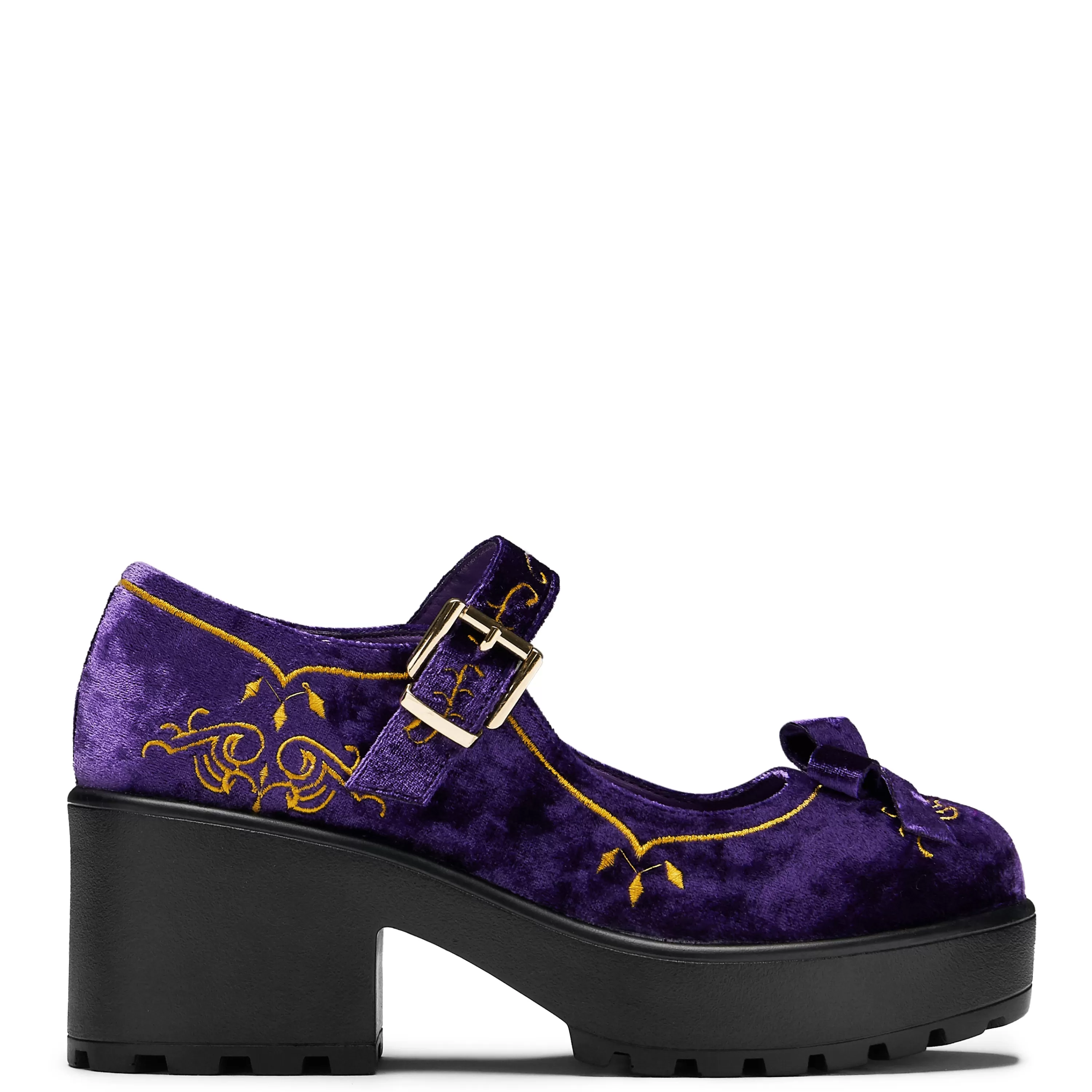 Heeled Mary Janes | Heeled Mary Janes>KOI footwear Tira Velvet Mary Janes ‘Royal Manor Edition’ Purple