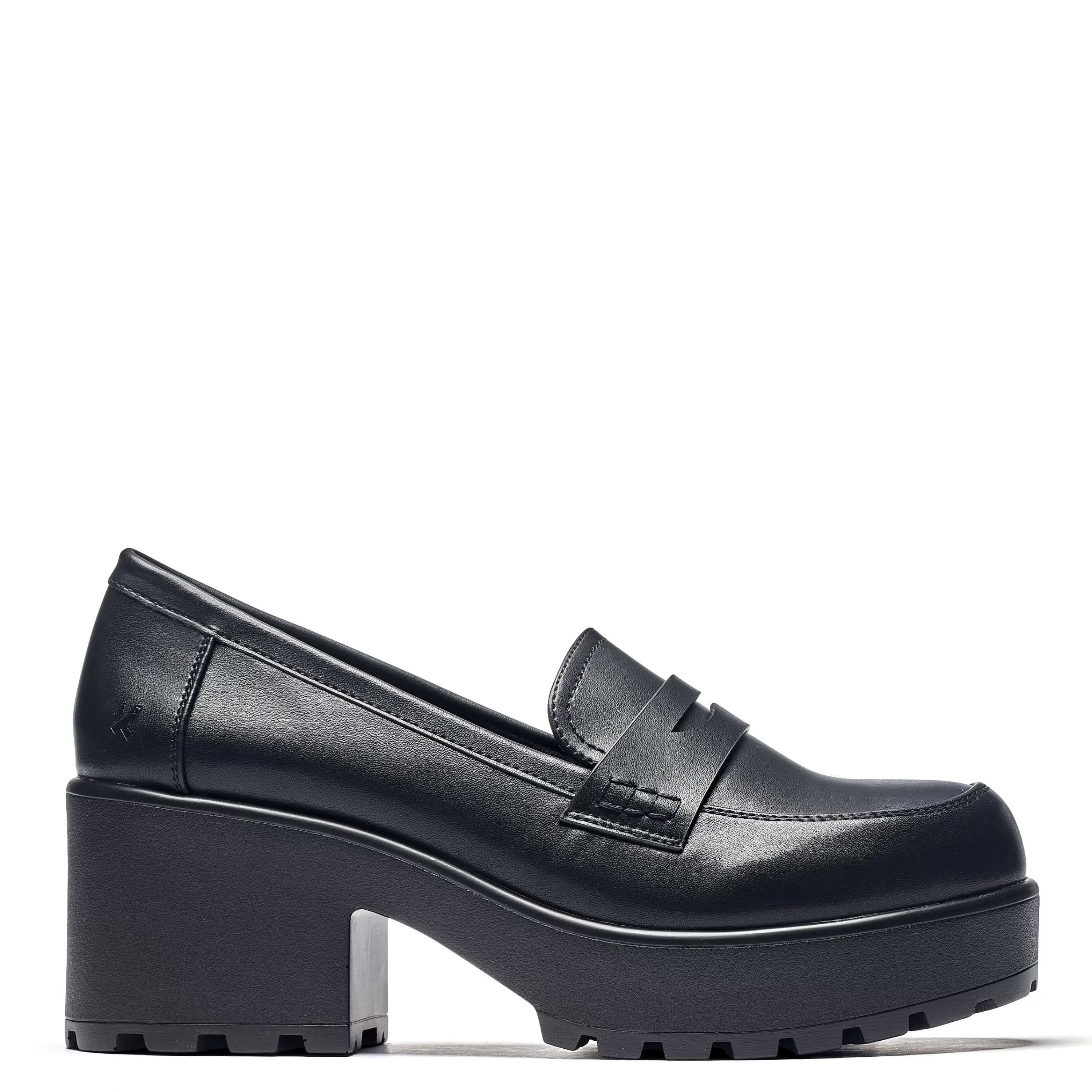 Chunky Platform Shoes | Platform Loafers>KOI footwear Vigo Classic Chunky Shoes Black