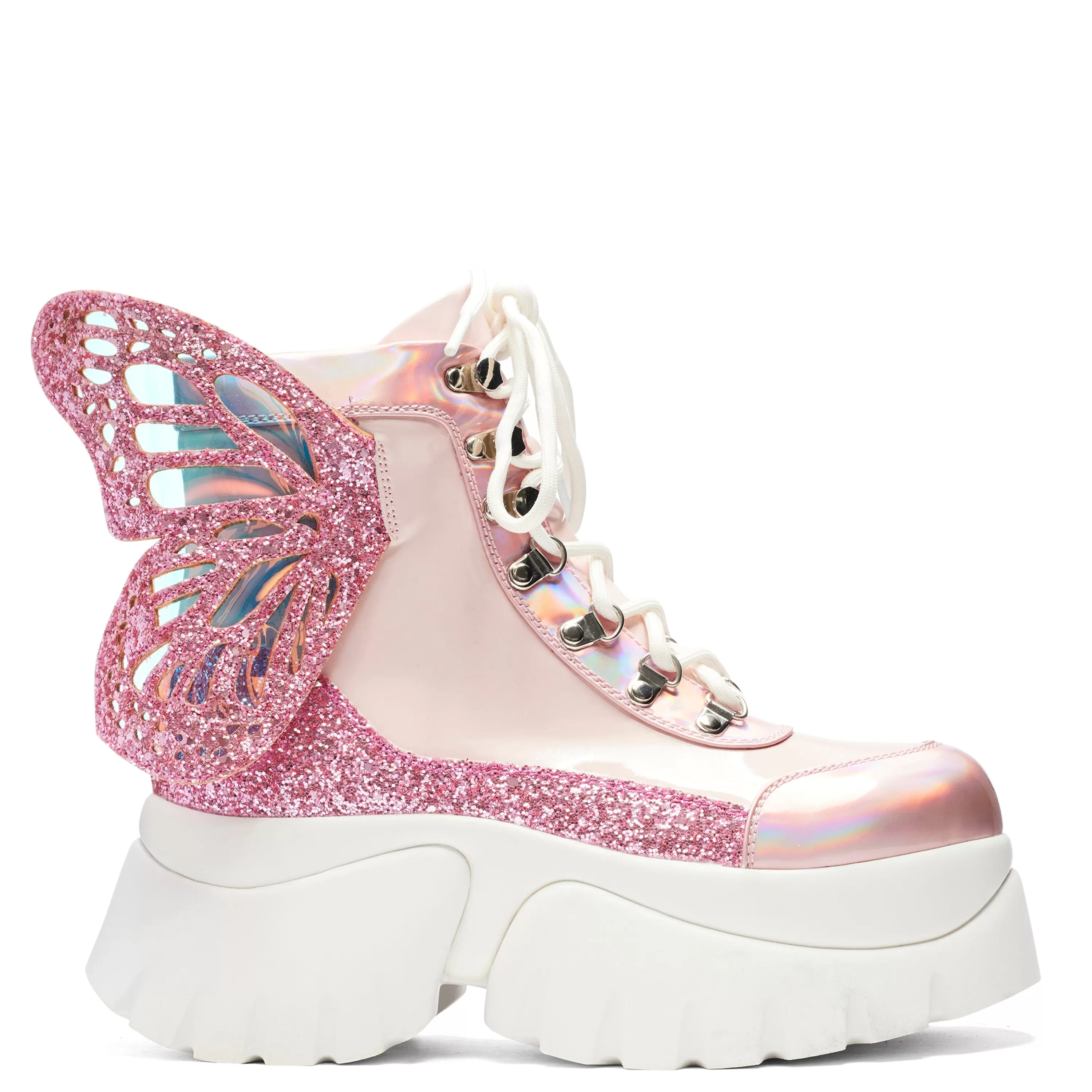 Ankle Boots>KOI footwear Wings of a Bubblegum Eyed Pixie Boots Pink