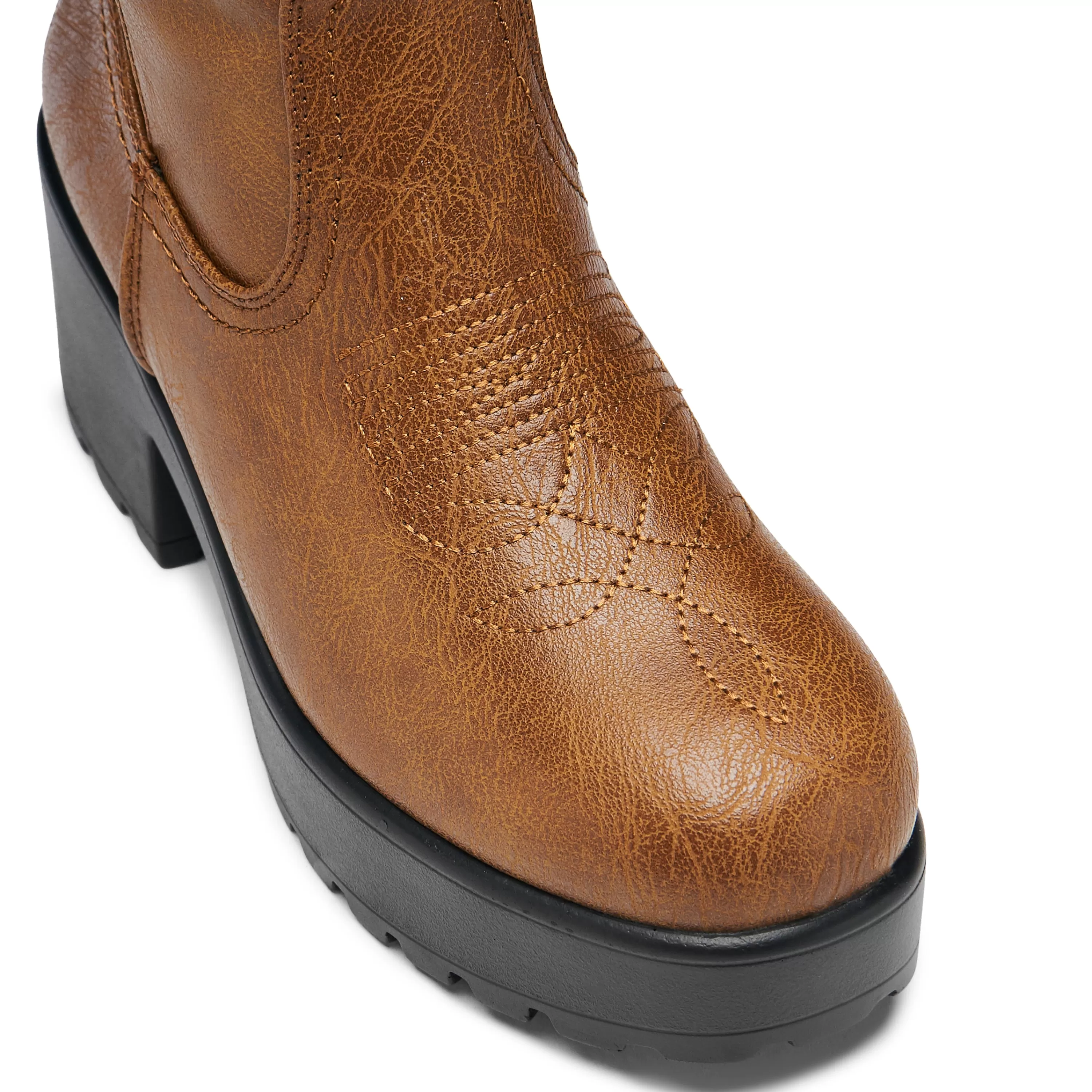 Platform Boots | Chunky Boots>KOI footwear Wintu Long Chunky Western Boots - Vintage Brown