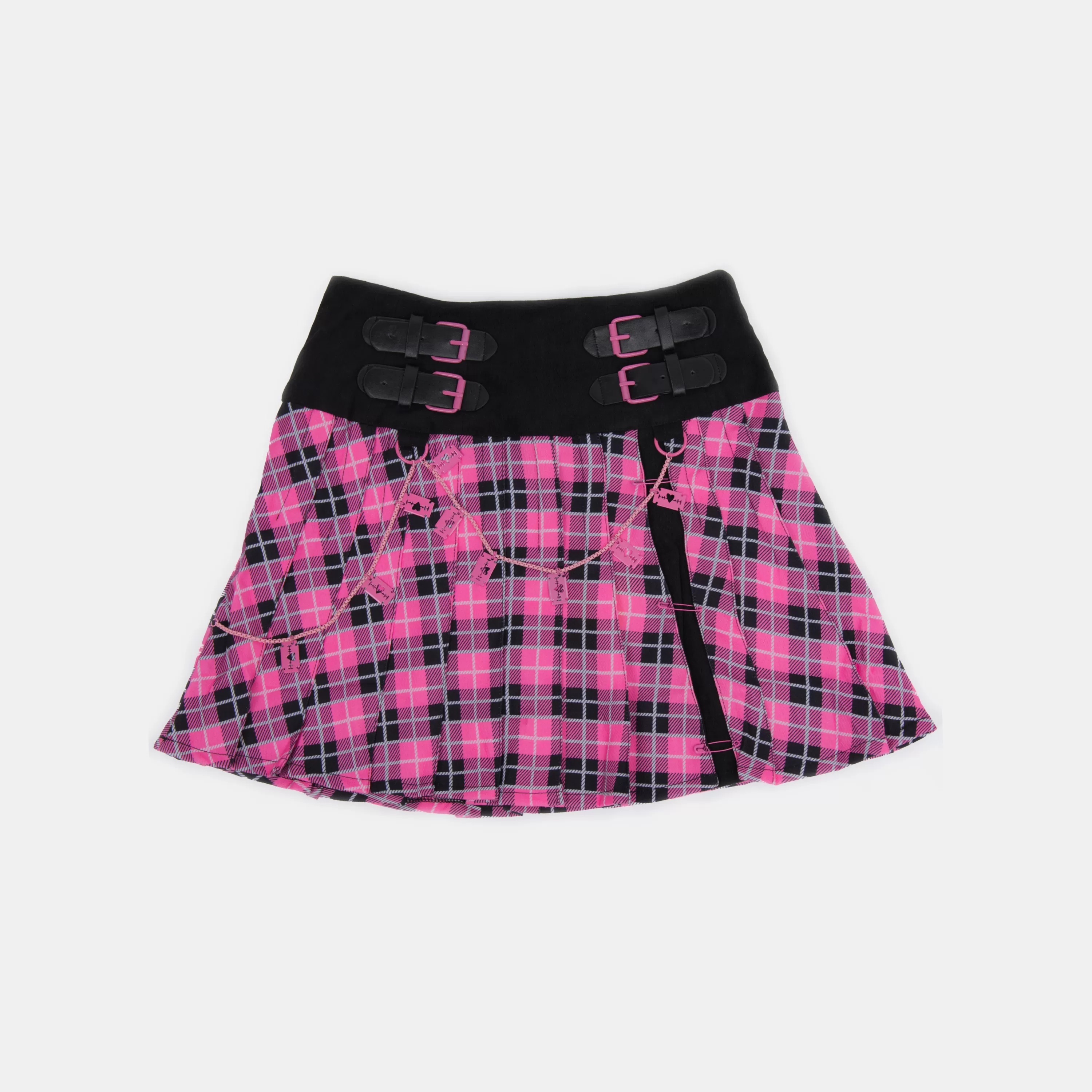 Kawaii Shoes | Clothing>KOI footwear Yami Tartan Skirt Black