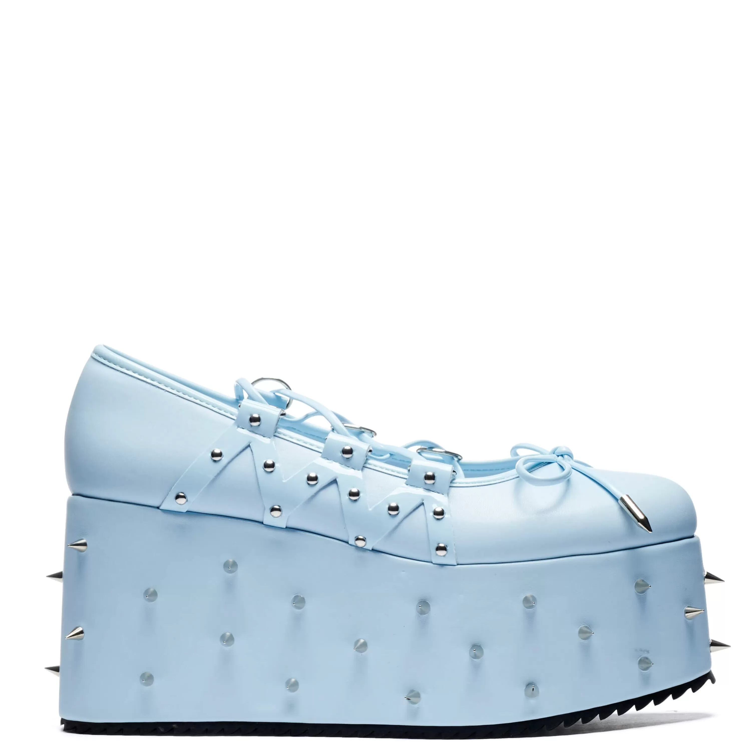 Kawaii Shoes | Flatform Shoes>KOI footwear Zorina Lace Up Platform Ballet Shoes - Blue